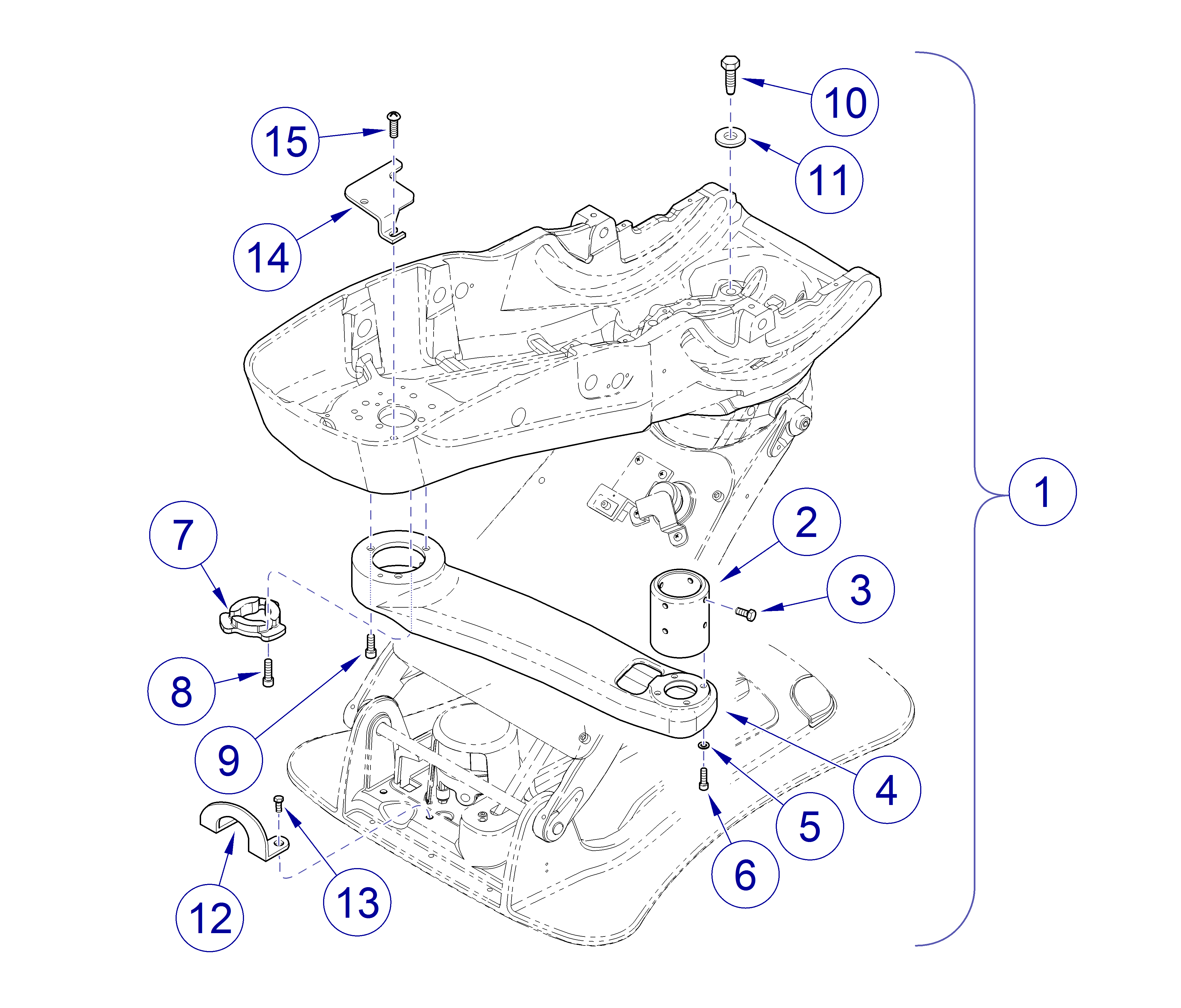 Elevance® Dental Chair Console Mounting Components