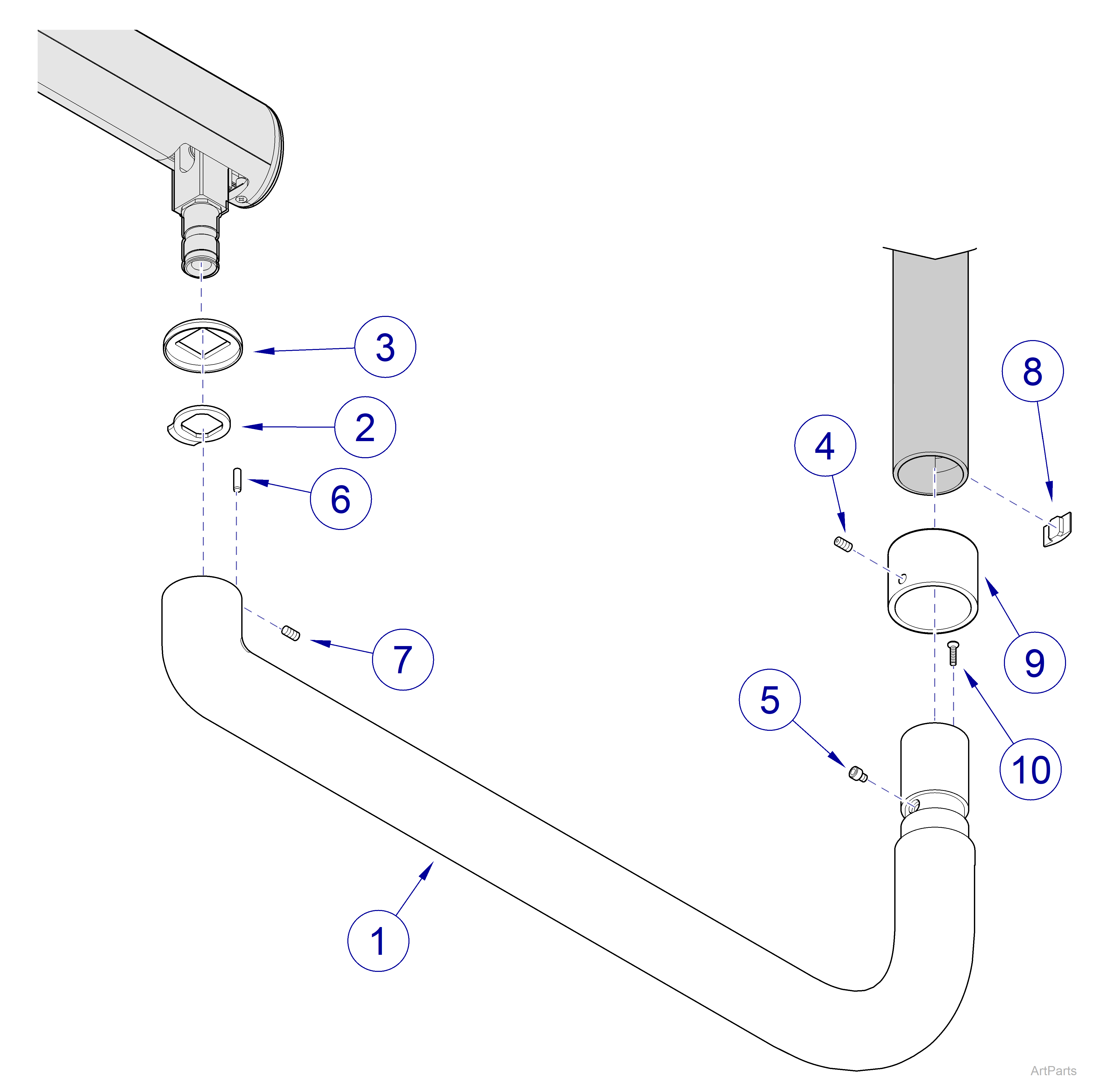  Ceiling Mount / Fixed Arm- Fixed Arm