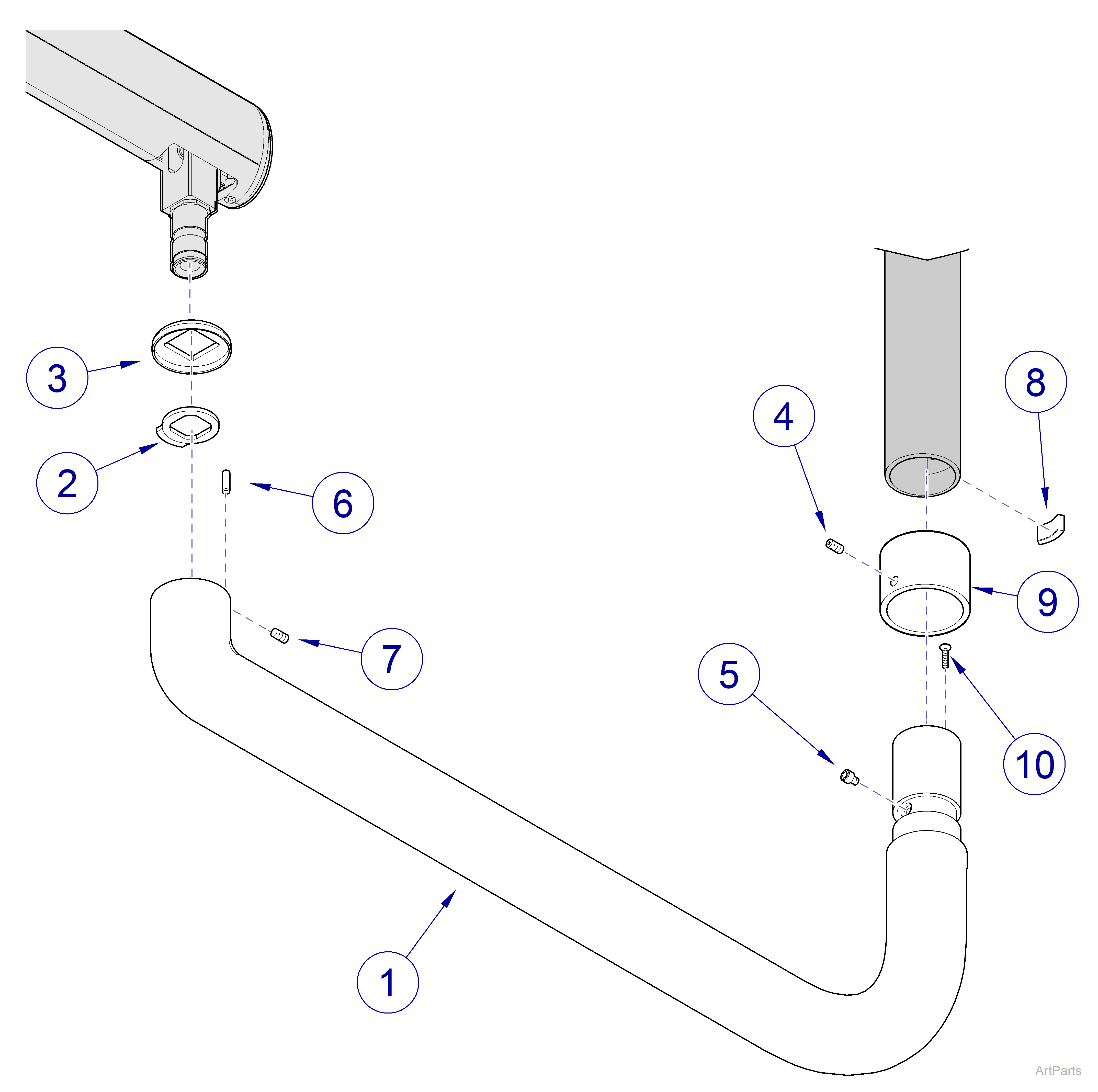 Ceiling Mount / Fixed Arm- Fixed Arm