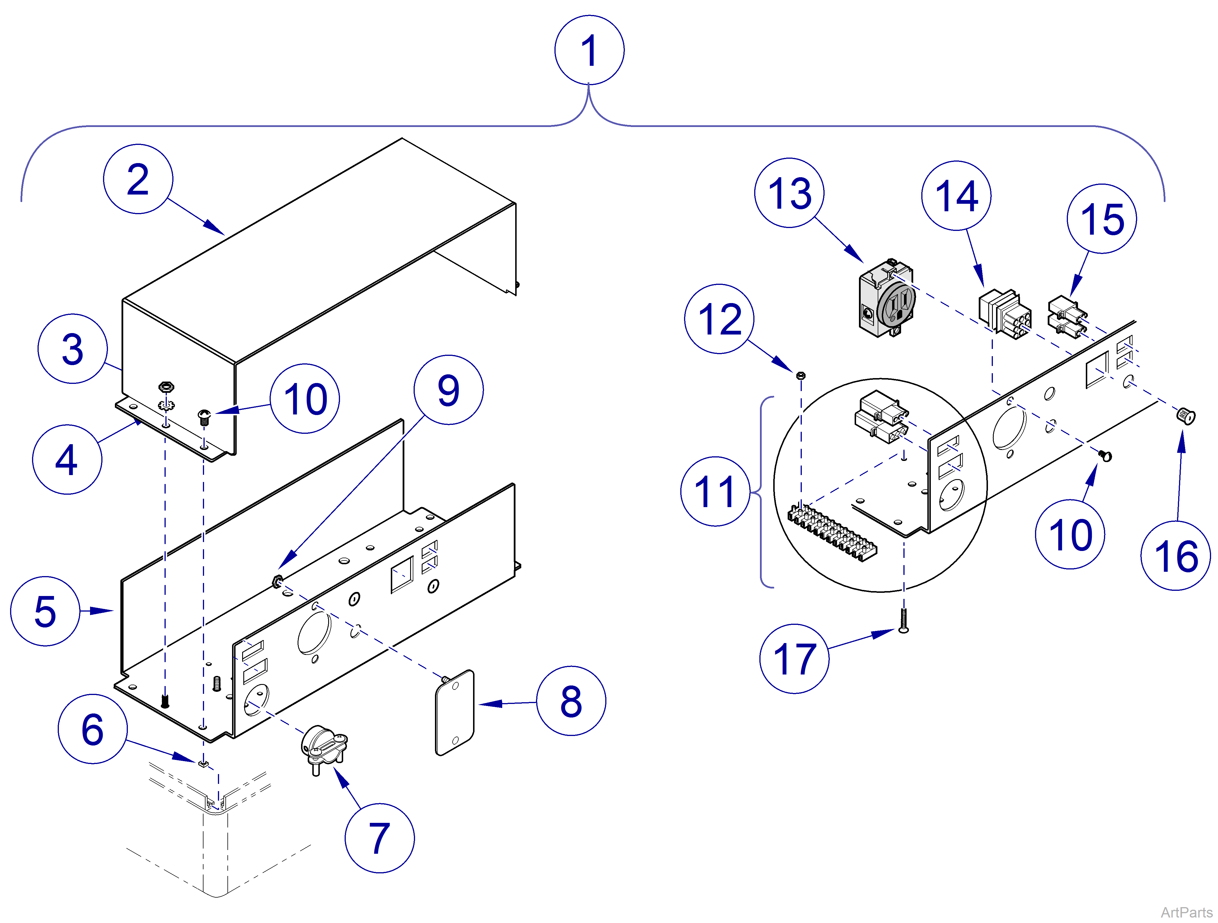 Power Supply, Asepsis Delivery Systems Accessory Power Chassis (APC)