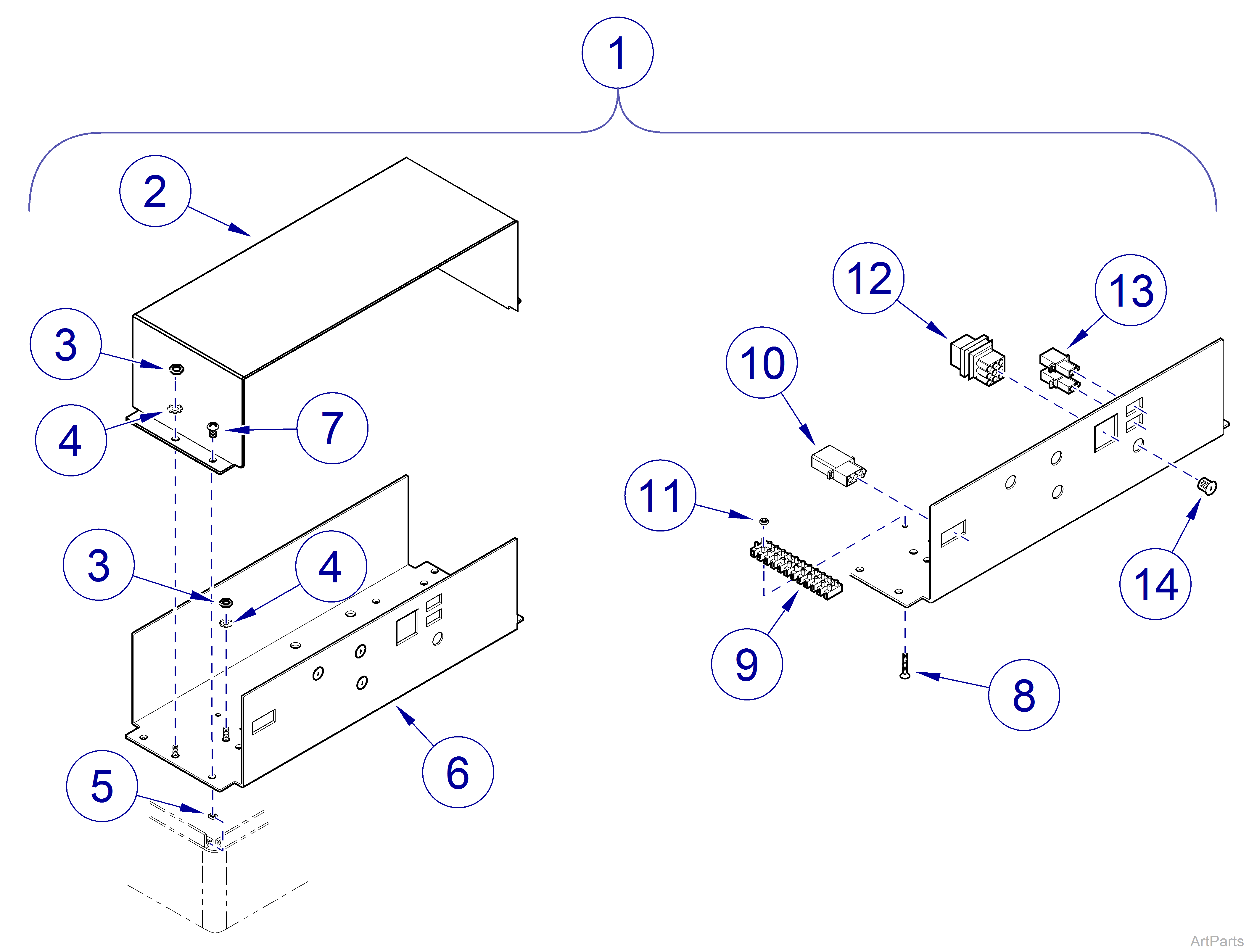 Power Supply, Asepsis Delivery Systems Accessory Power Chassis (APC)