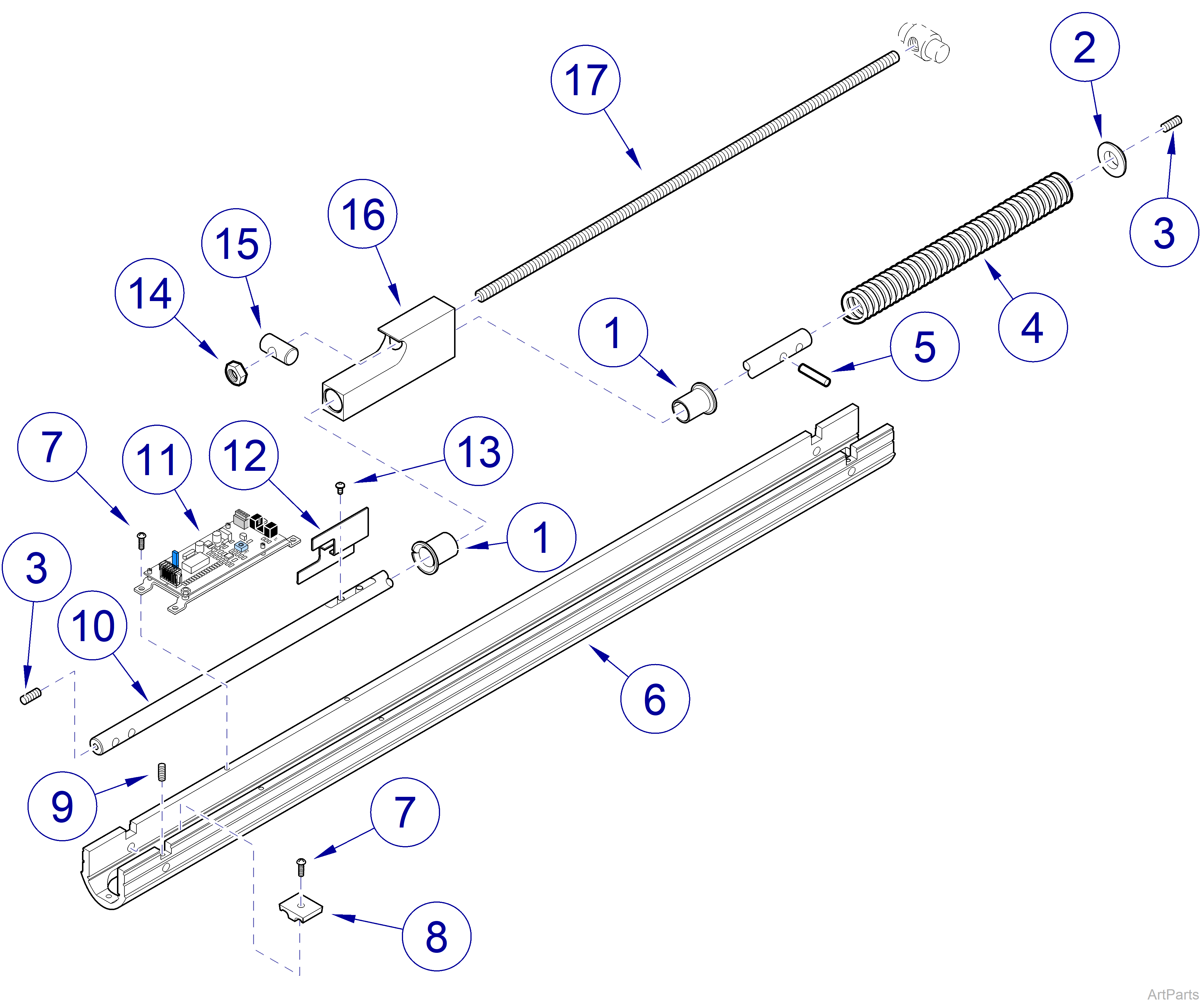 Universal Mount and Console / LR Mounted Lights, Flex Arm 029-2396-0x