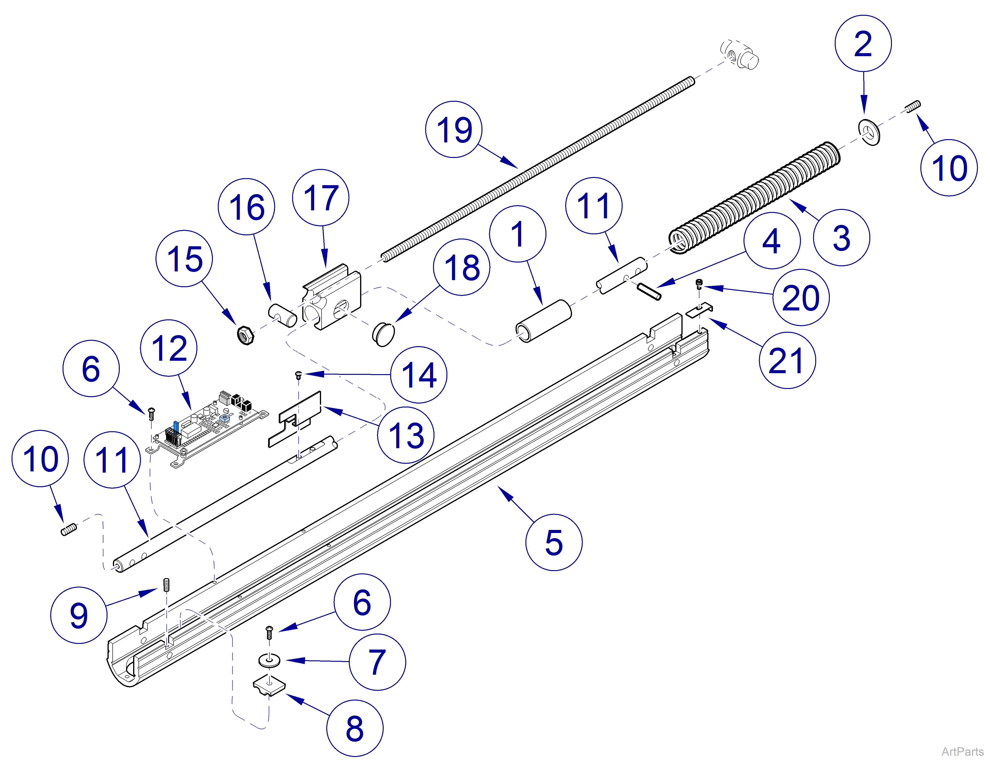 Track, Wall, and Cabinet Mounted Lights, Flex Arm  029-2719-0x, 029-5899-0x