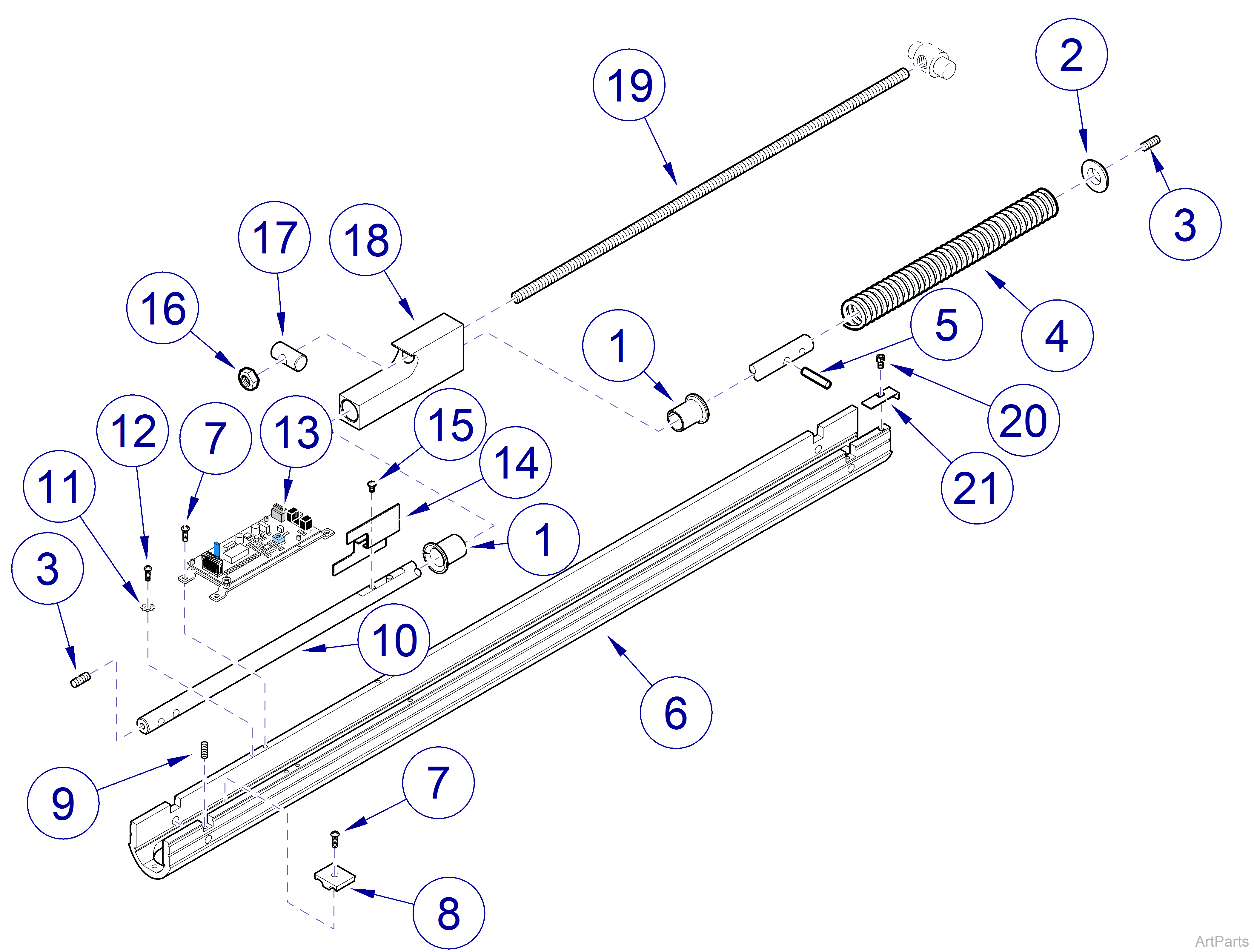 Track, Wall, and Cabinet Mounted Lights, Flex Arm  029-2719-0x, 029-5899-0x