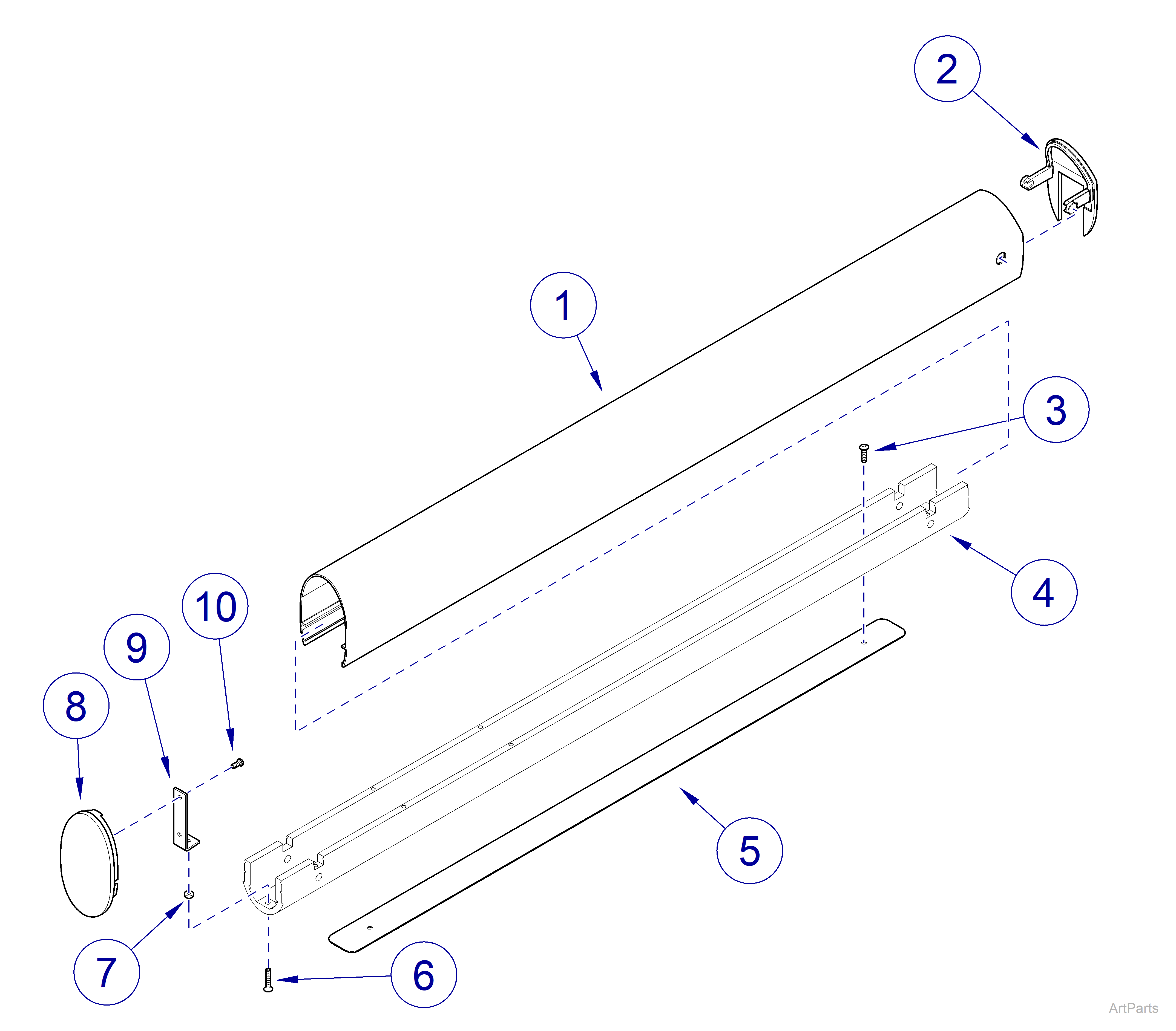  Flex Arm / Monitor Mount (029-4133-0x) Covers / End Caps