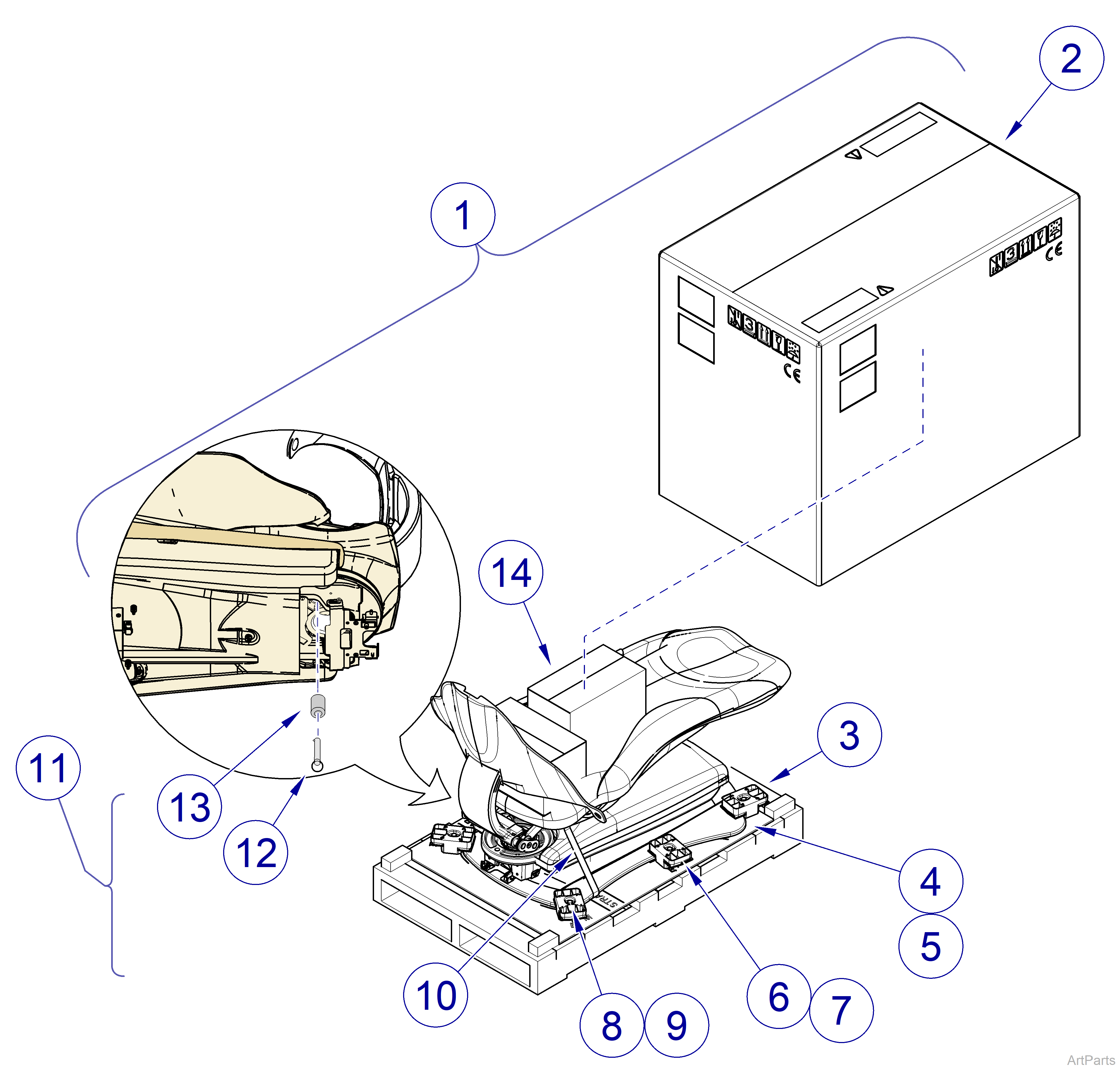 Elevance® Dental Chair Packaging