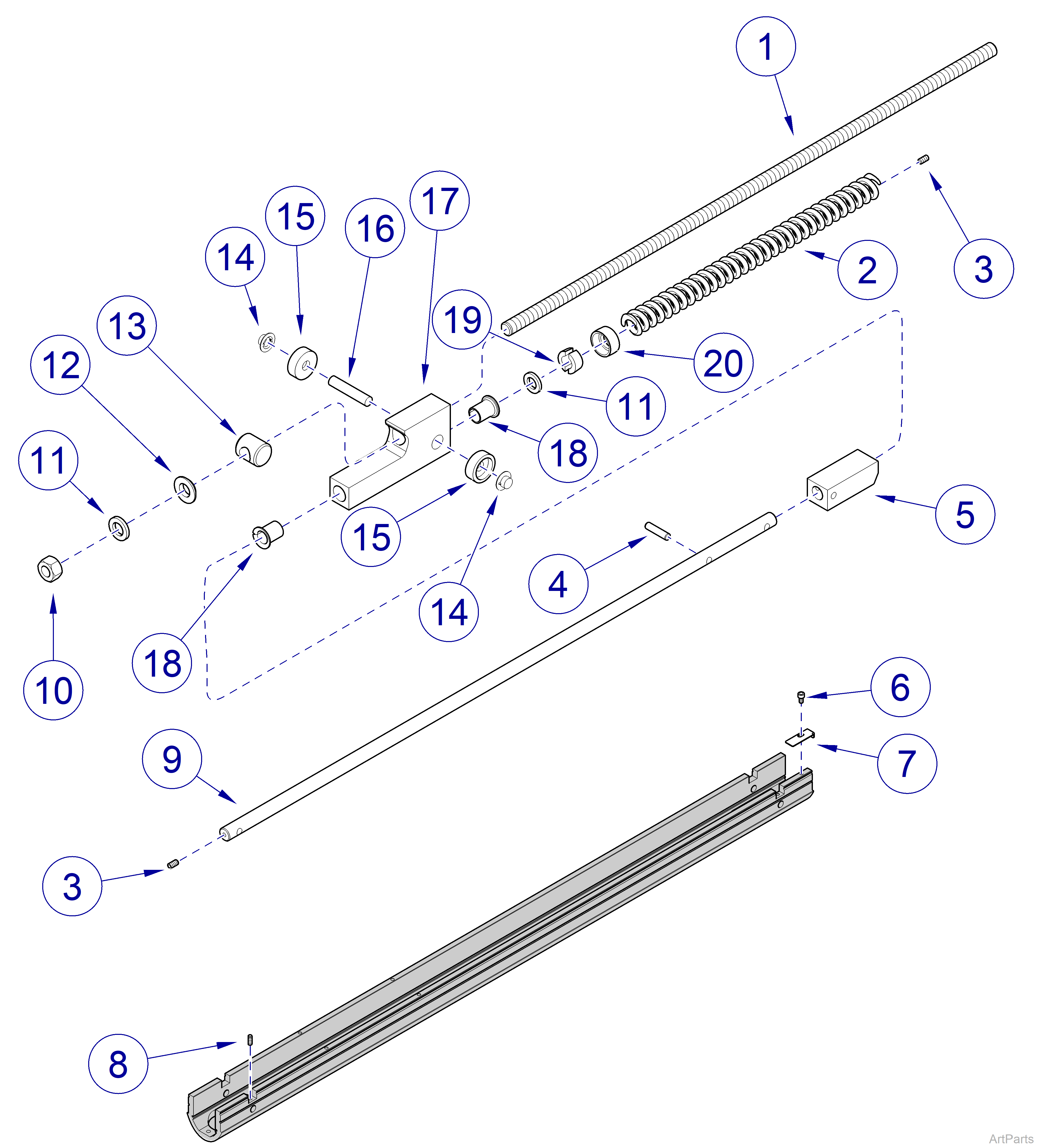  Flex Arm / Monitor Mount (029-4133-0x) Flex Arm 