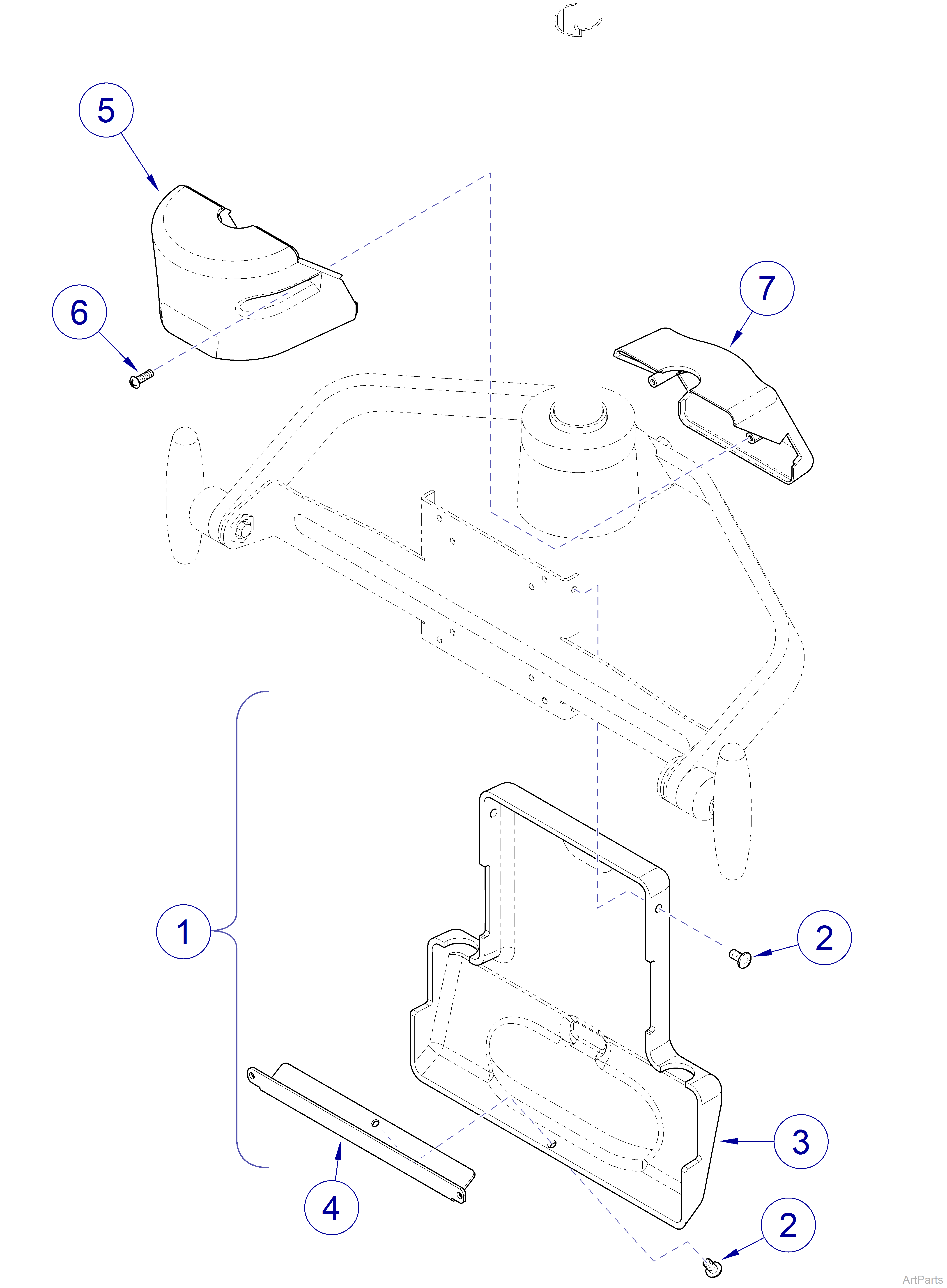 Flex Arm / Monitor Mount (029-4739-0x) Monitor Mount Covers