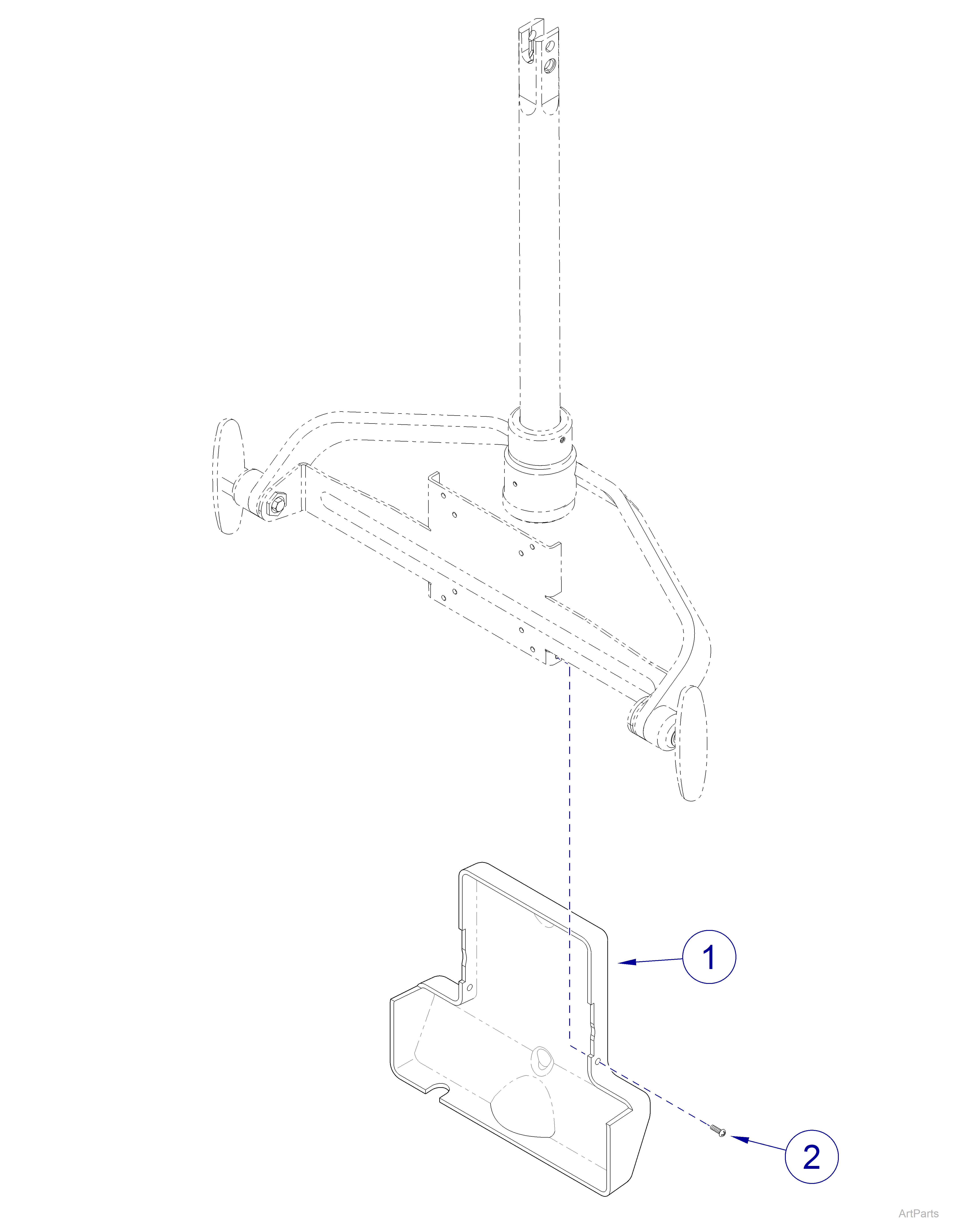  Flex Arm / Monitor Mount (029-4133-0x) Monitor Mount Covers