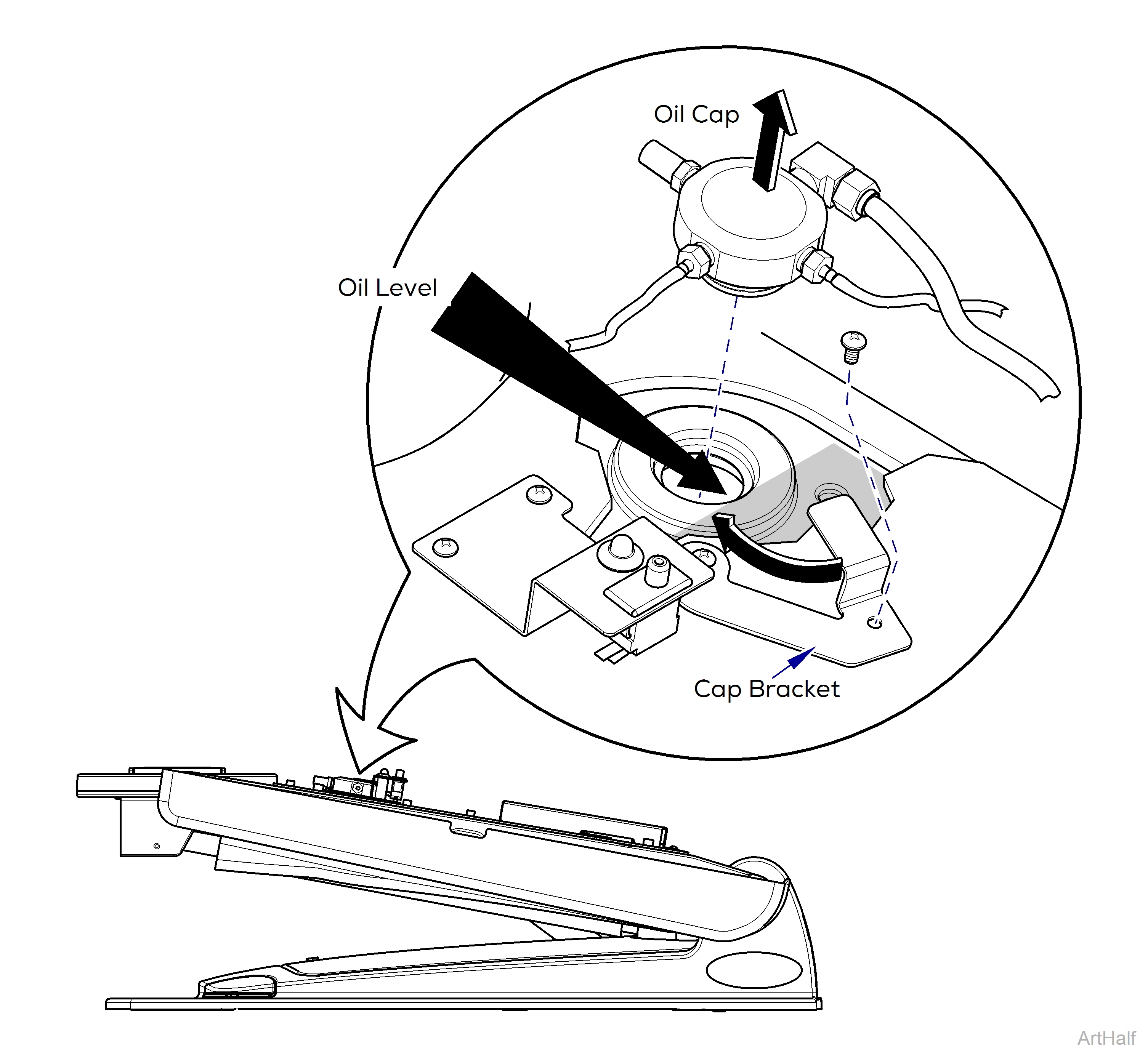 Elevance® Chair Checking the oil