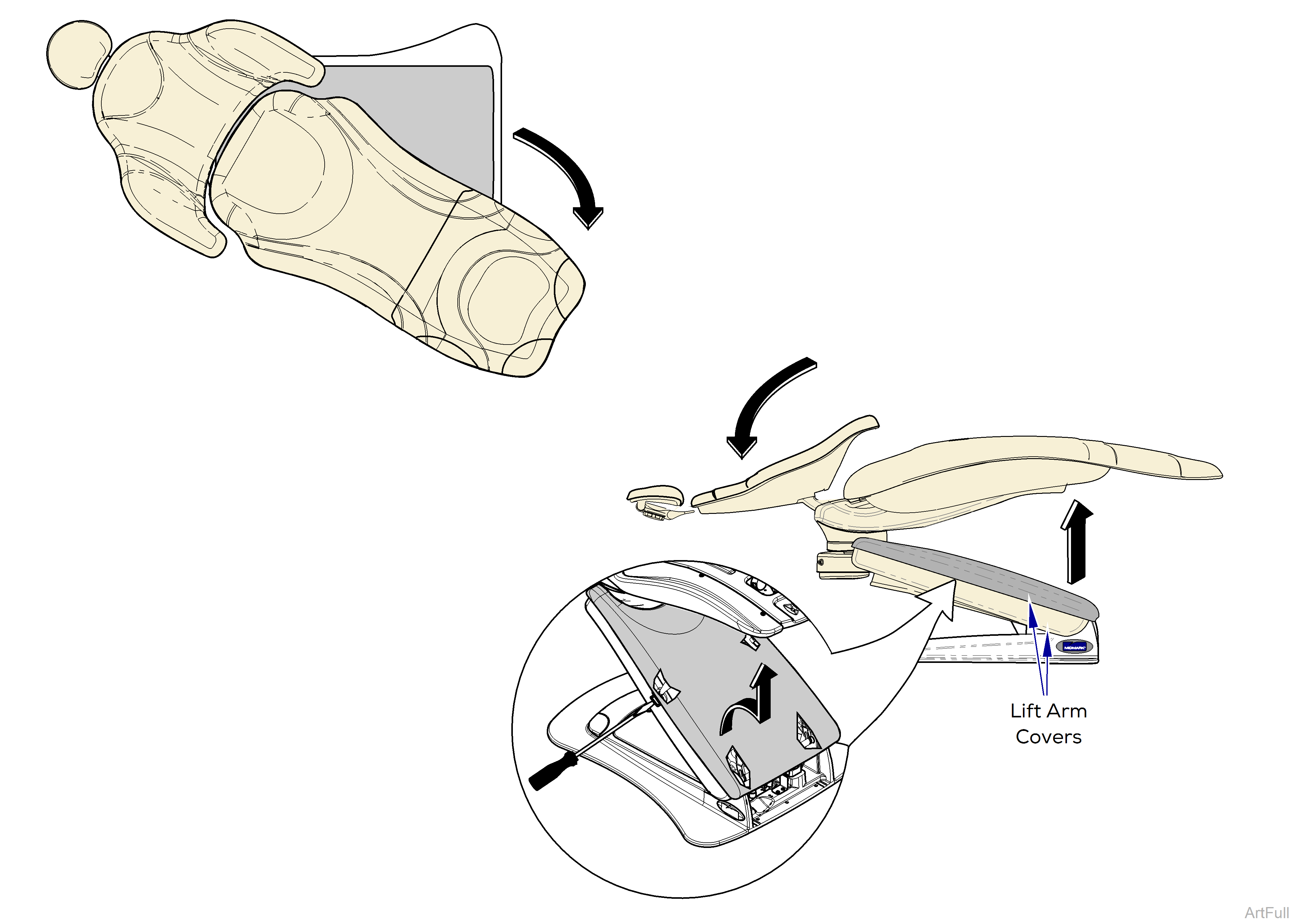 Elevance® Chair Checking Oil Level 