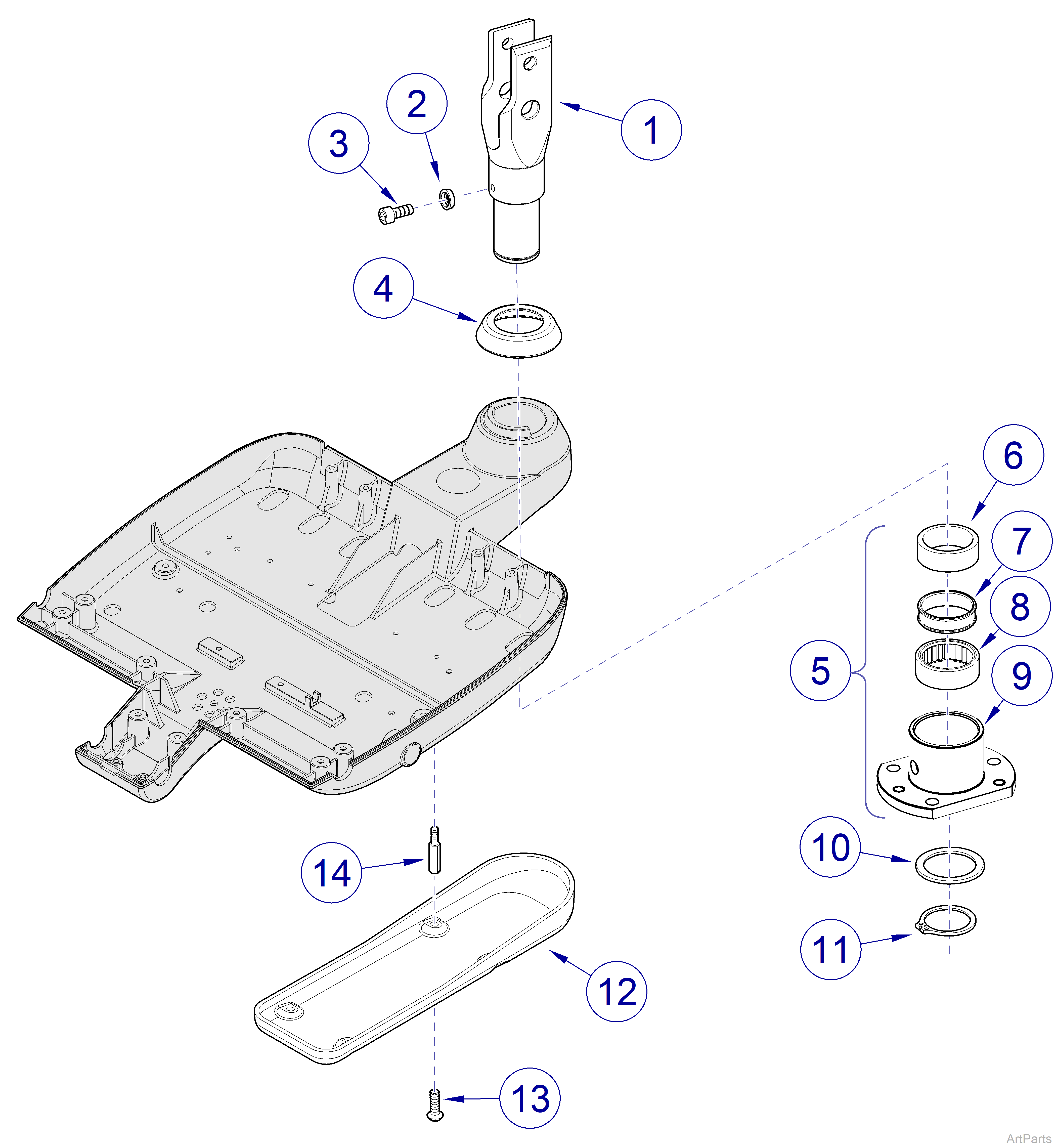 Procenter Delivery Unit Assembly (029-2448-01) Bearing Components