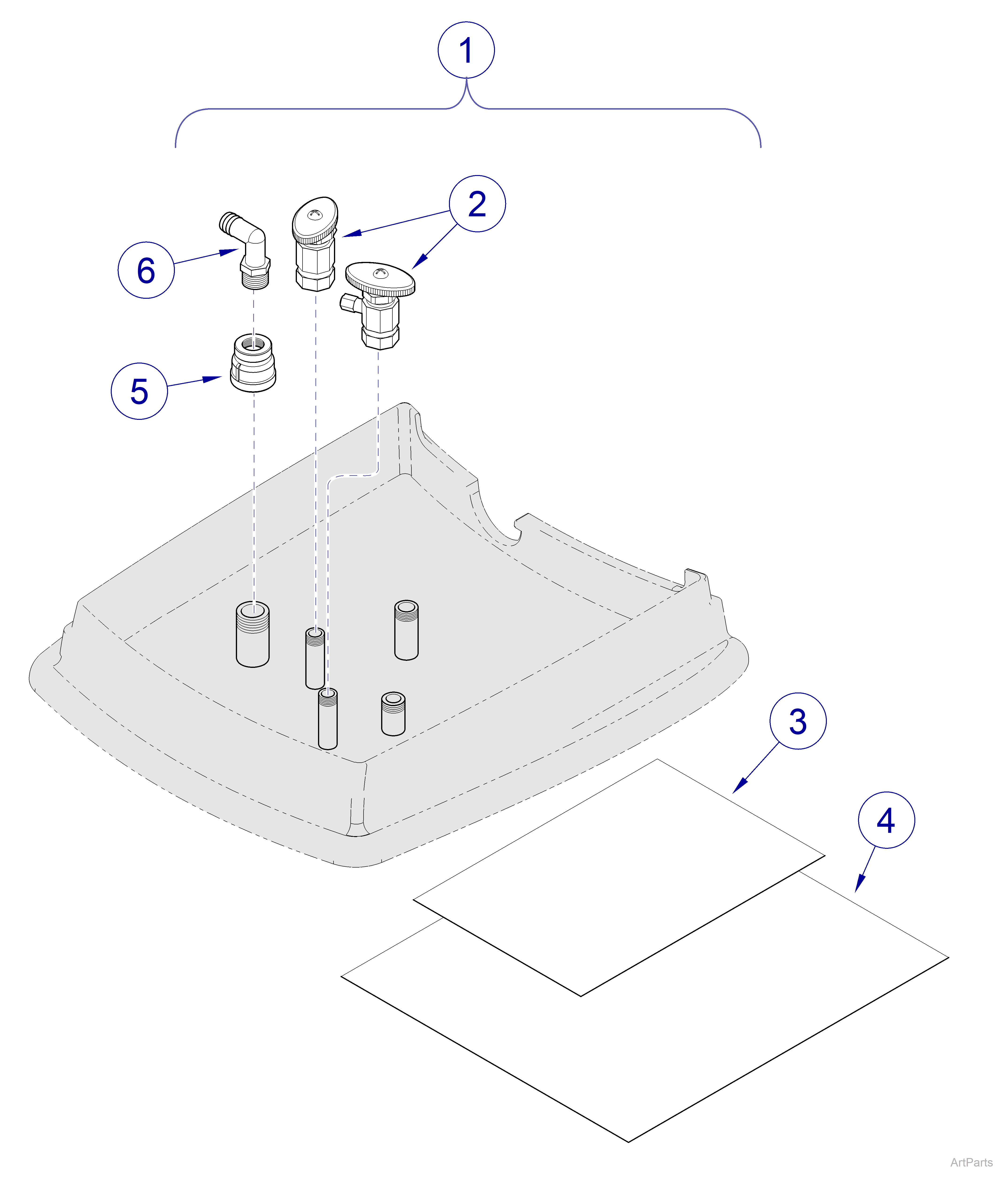 Junction Boxes- J-Box Pre-Install Kit: Contoured / Square