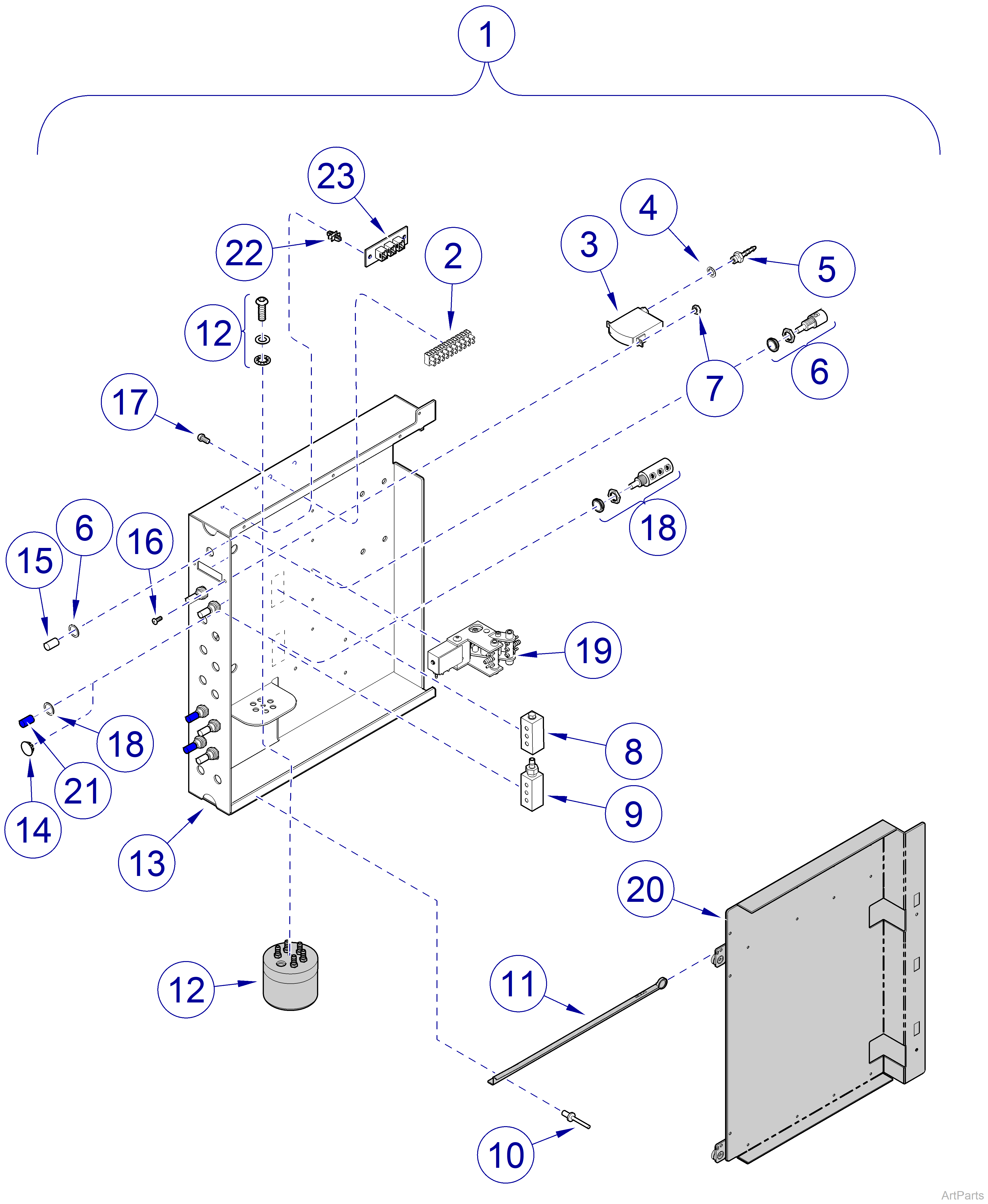 Procenter Control Panel for 12:00 and FTC