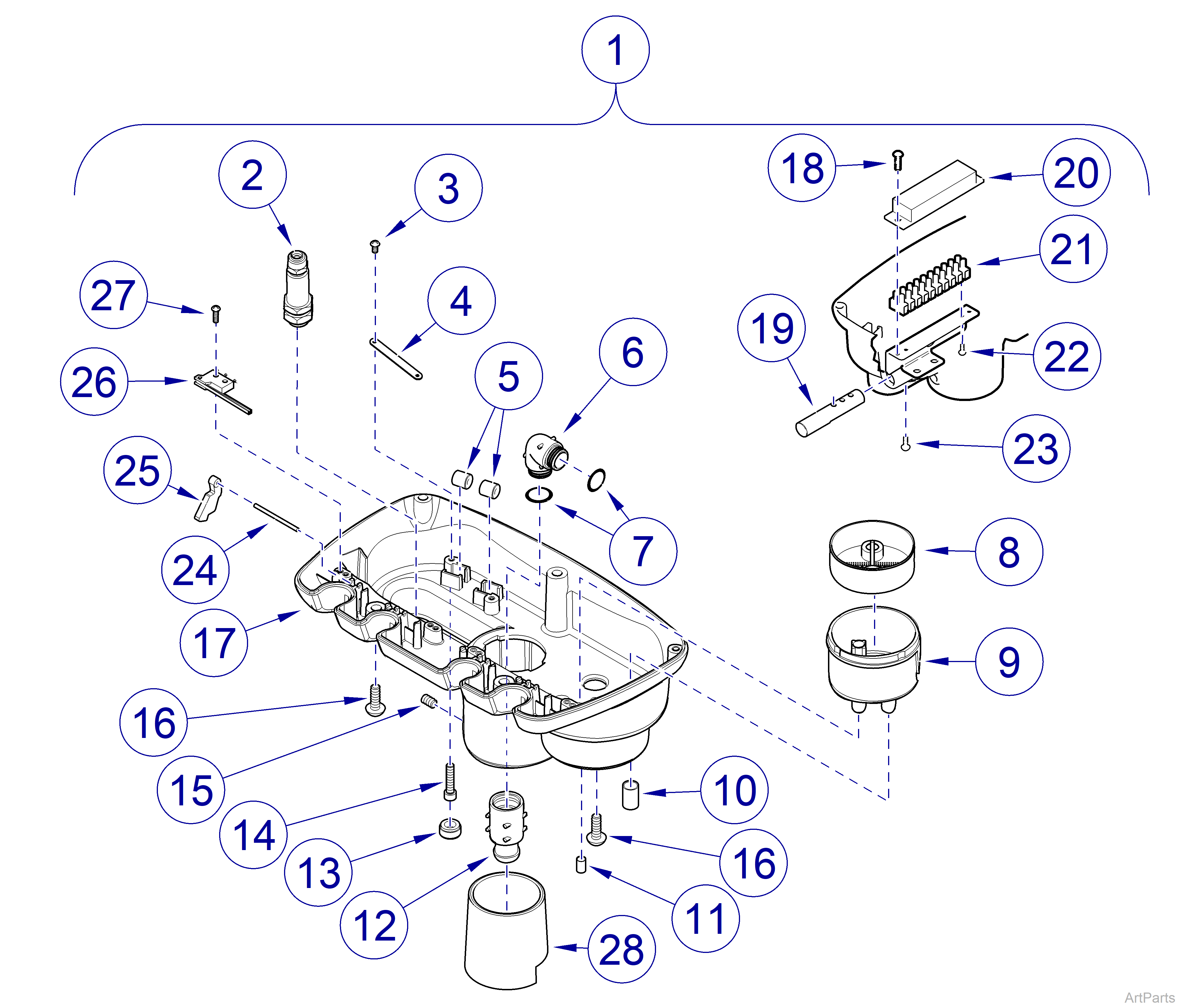 Procenter Assistant's Unit Base Assembly