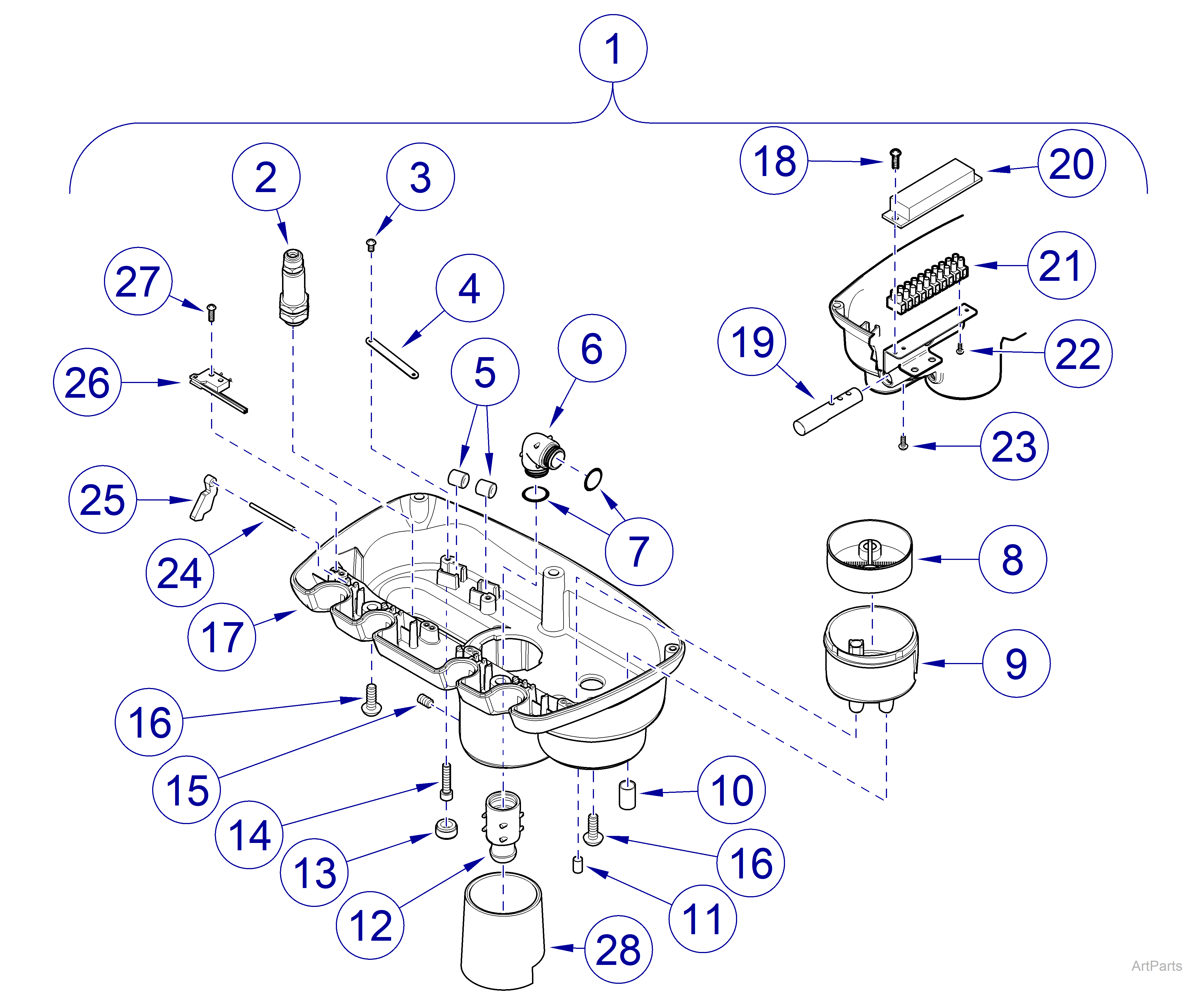 Procenter Assistant's Unit Base Assembly