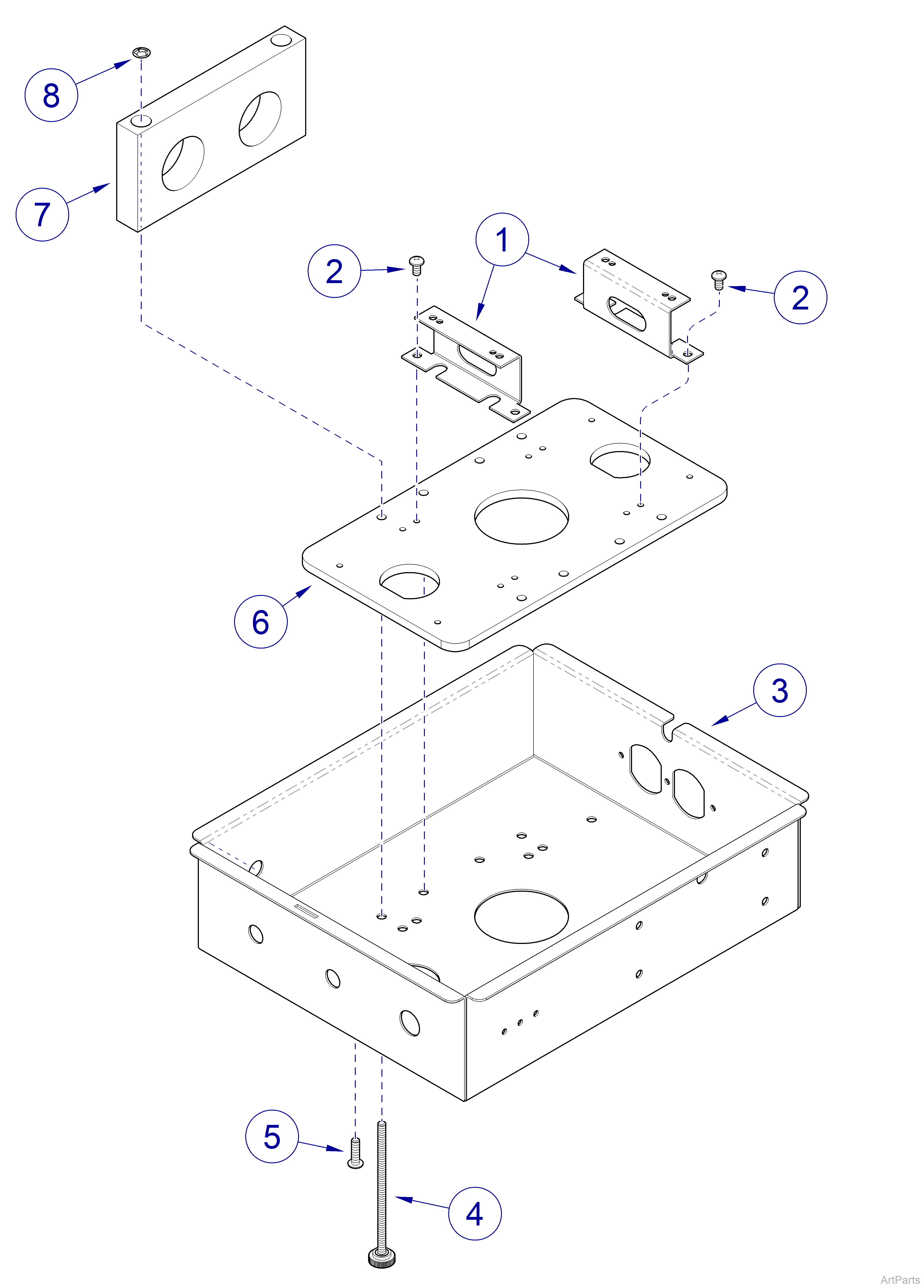 Procenter Housing Components for Duo Flex Units Assistant's Only Control Box 