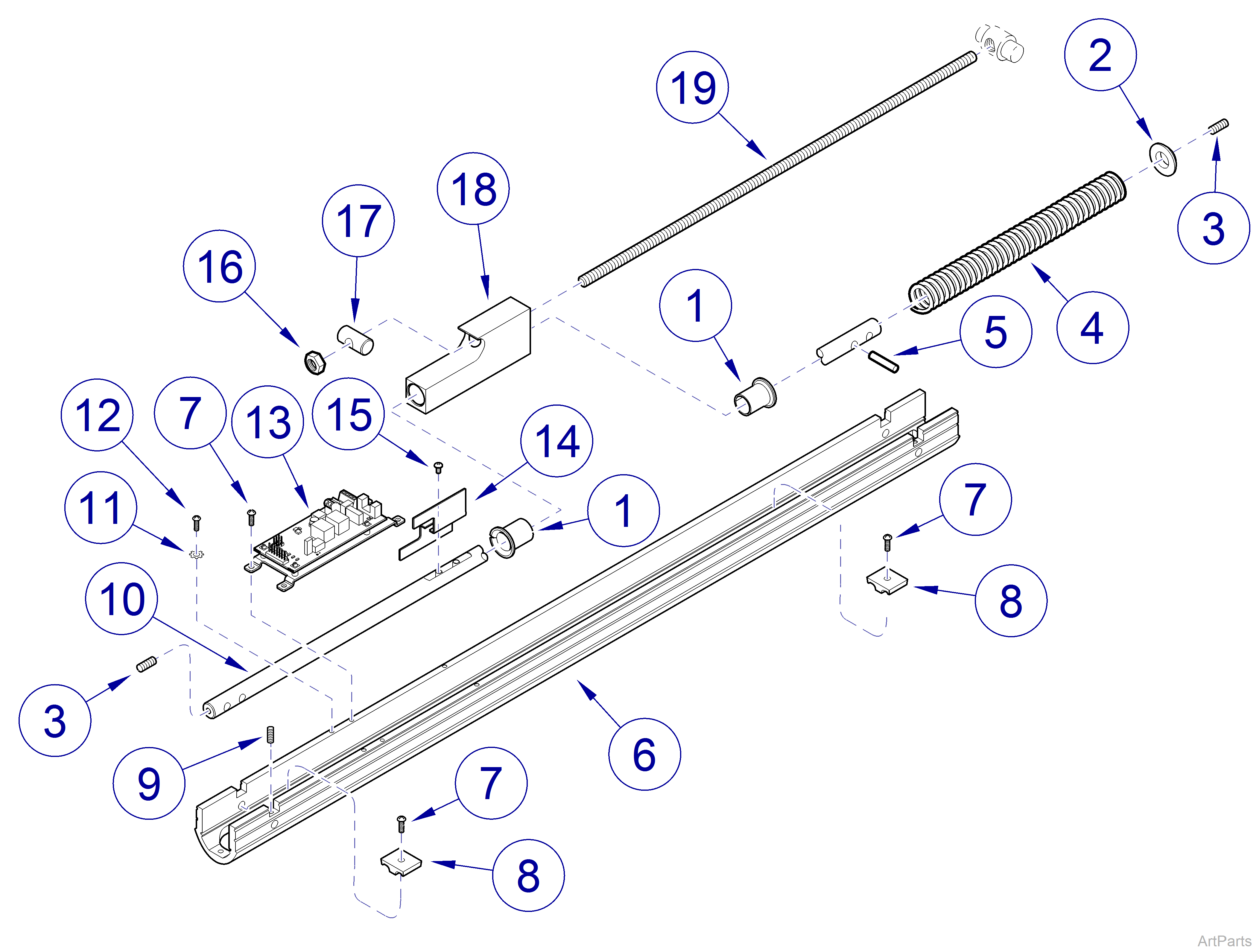 Flex Arm Assembly (029-4014-00) Flex Arm