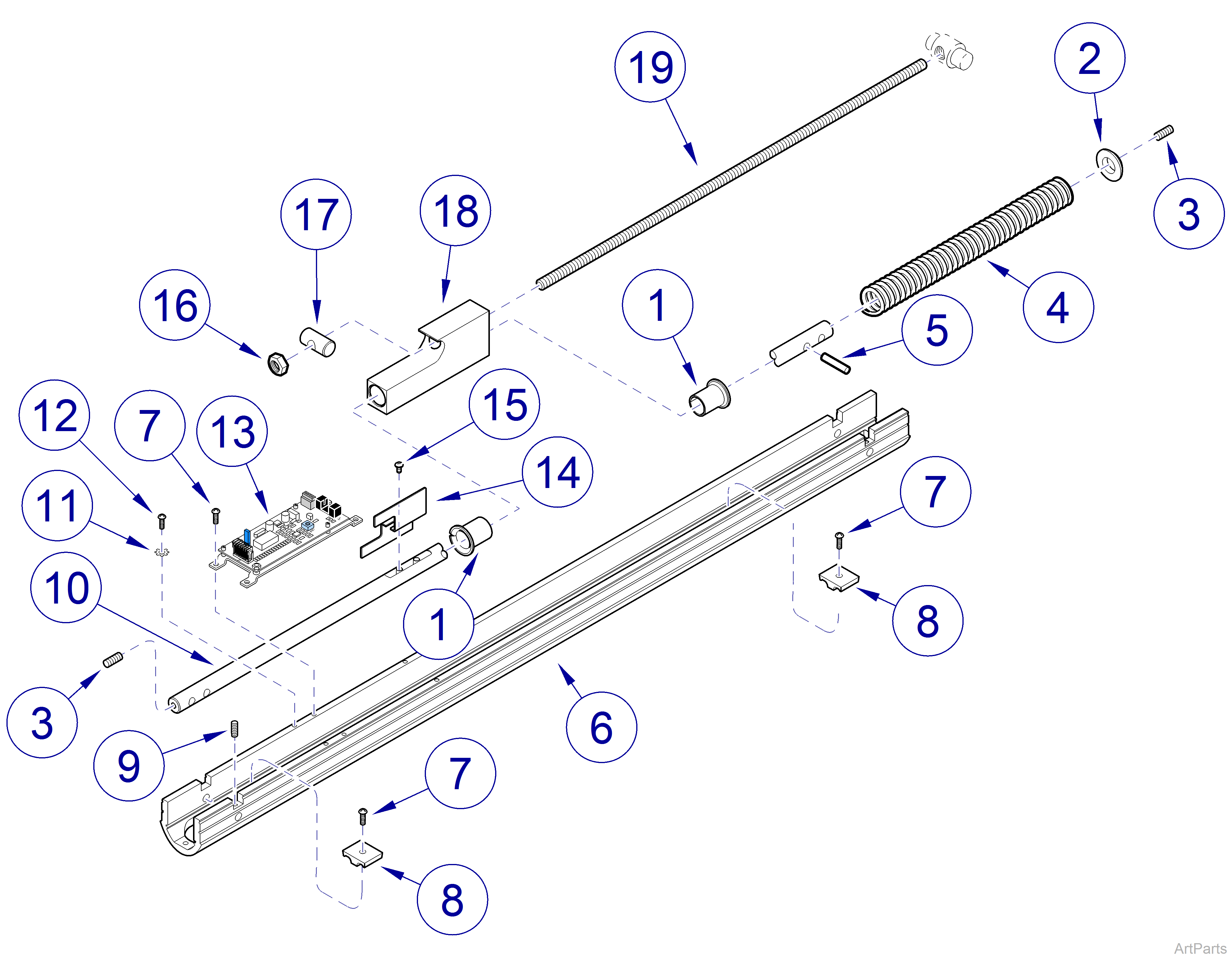 Flex Arm Assembly (029-4014-00) Flex Arm