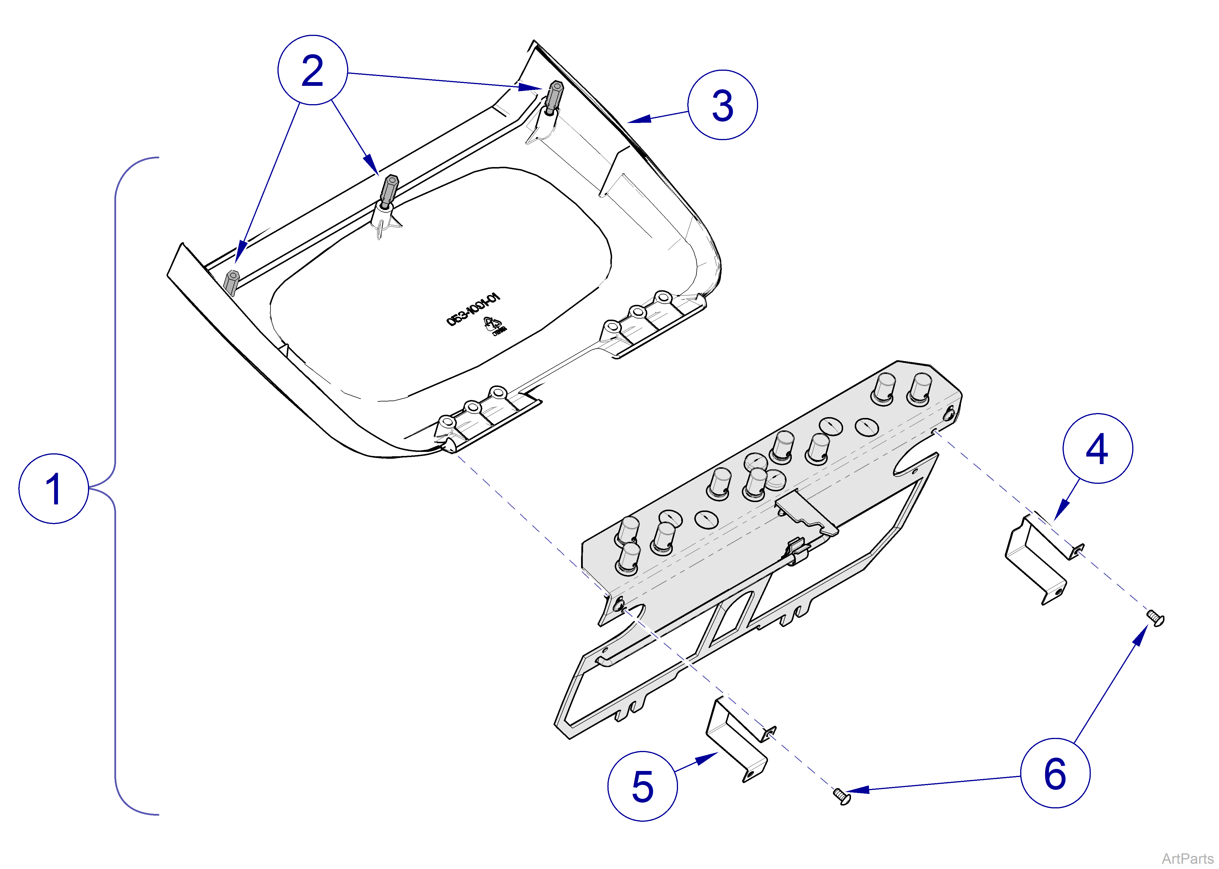 Procenter Delivery Unit Assembly (029-2448-01) Lid Upgrade Kit