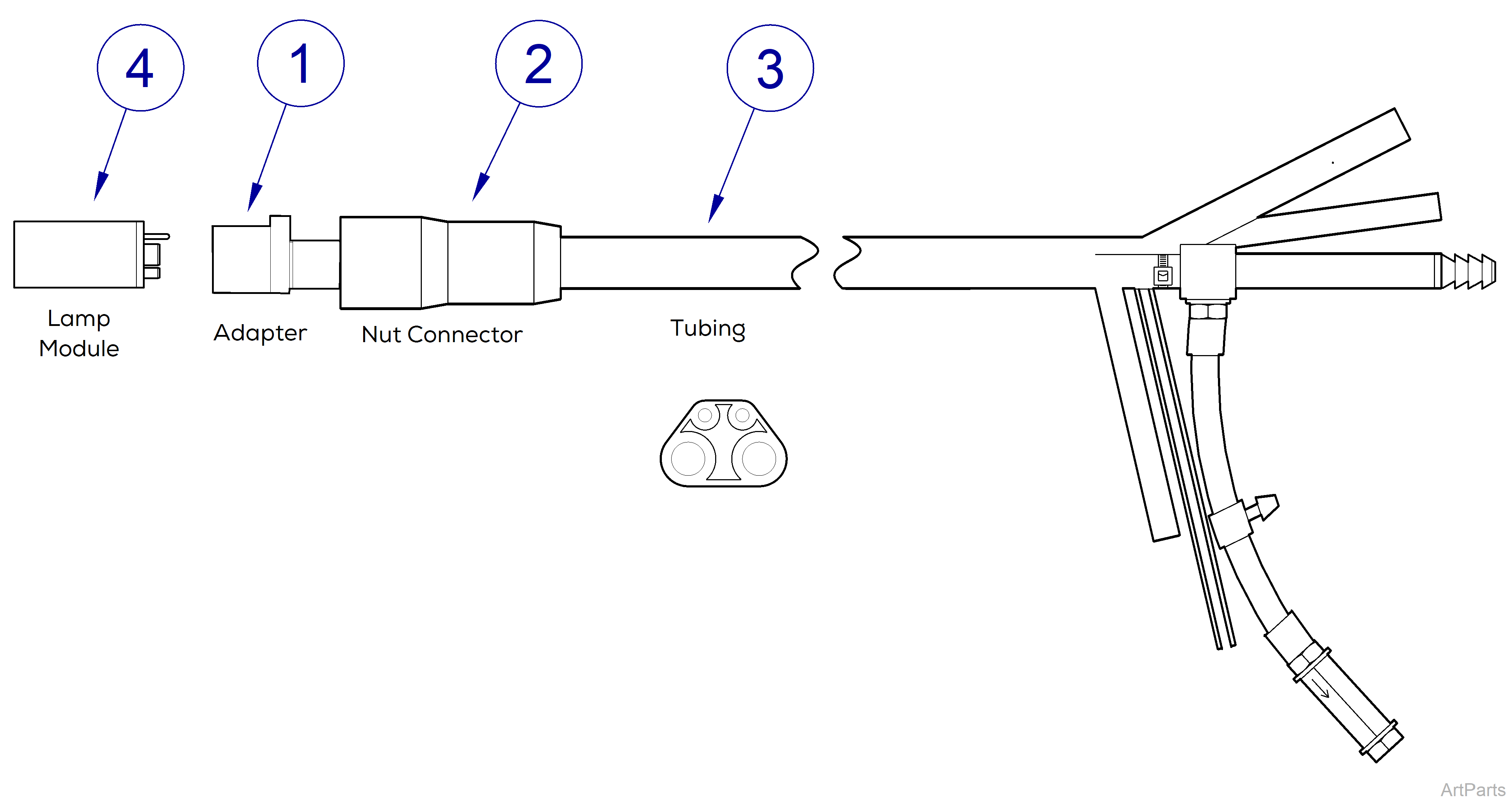 Delivery Handpiece Tubing