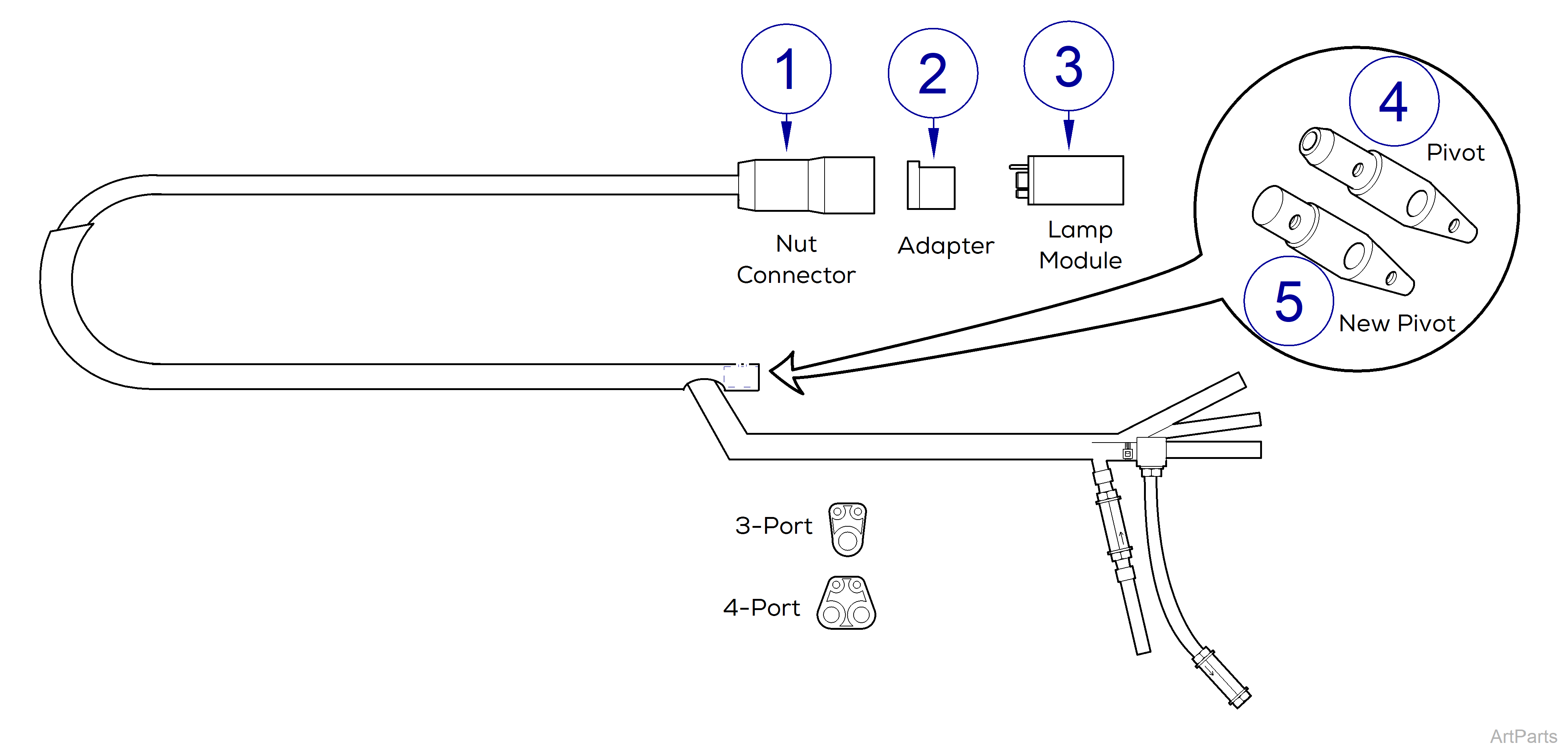 Delivery Handpiece Tubing