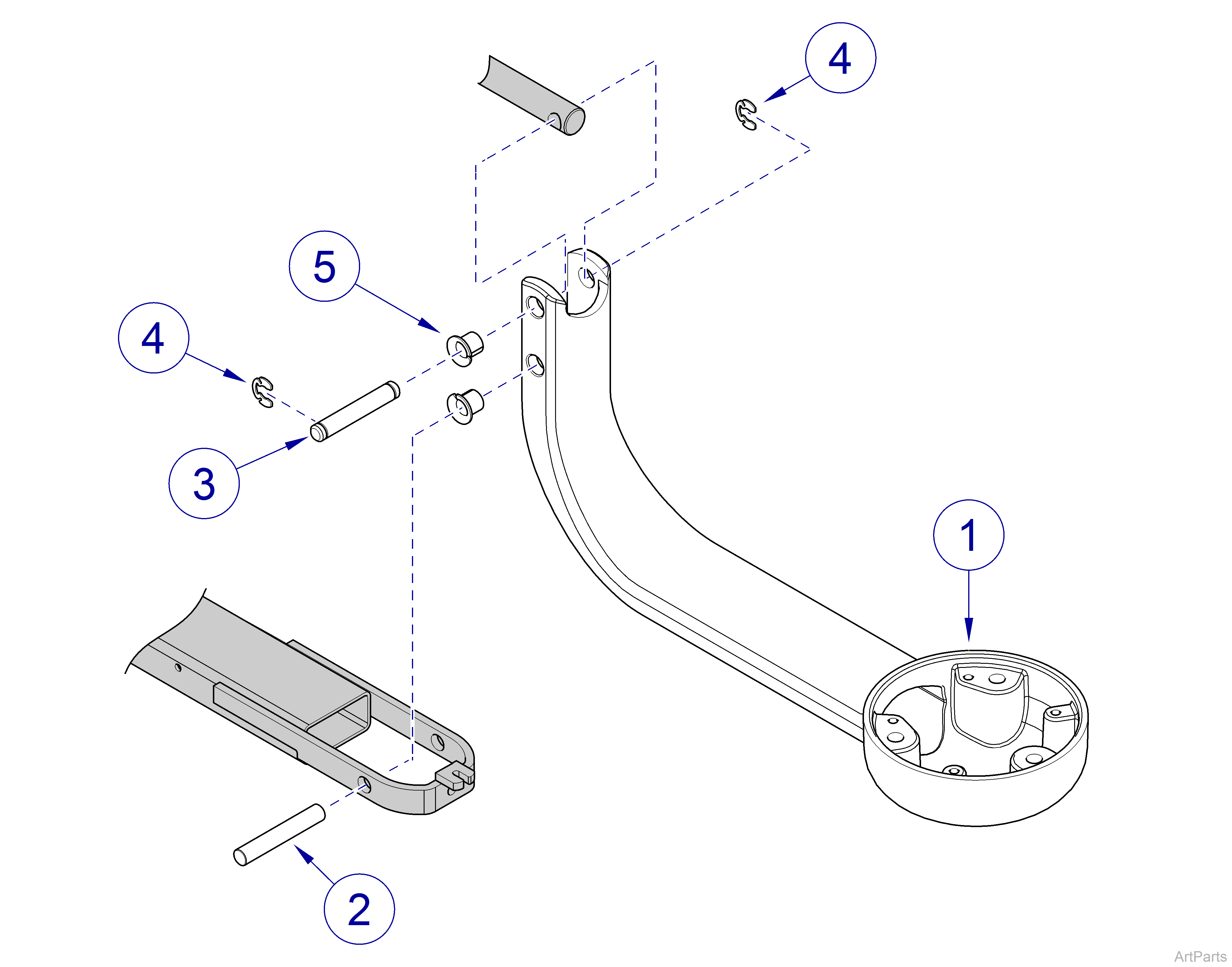 Elevance Delivery Unit Flex Arm, Unit Post