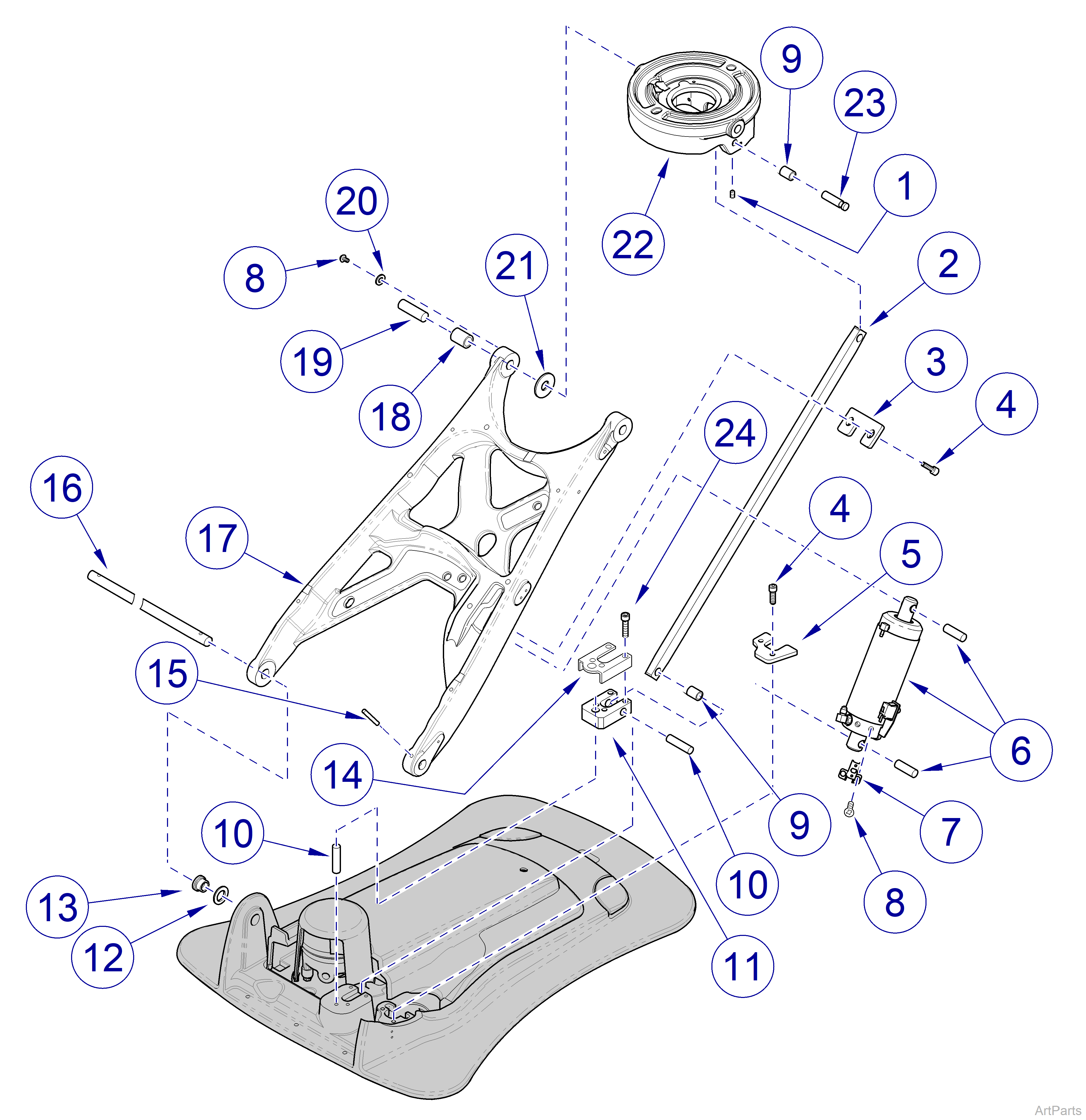 Elevance® Dental Chair Lift Linkage Components