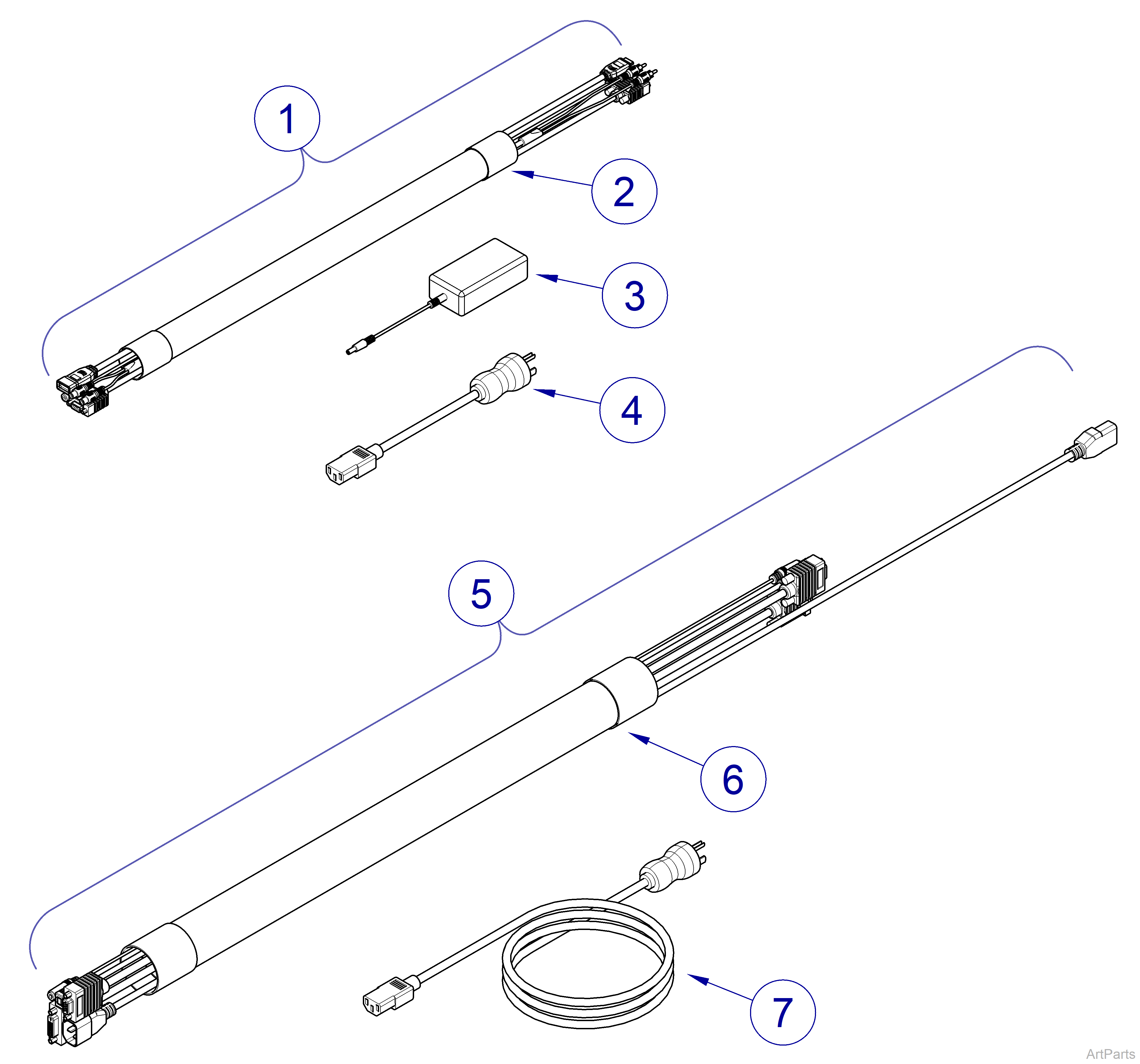 Integra™ Treatment Console Monitor Wire Harness Kits