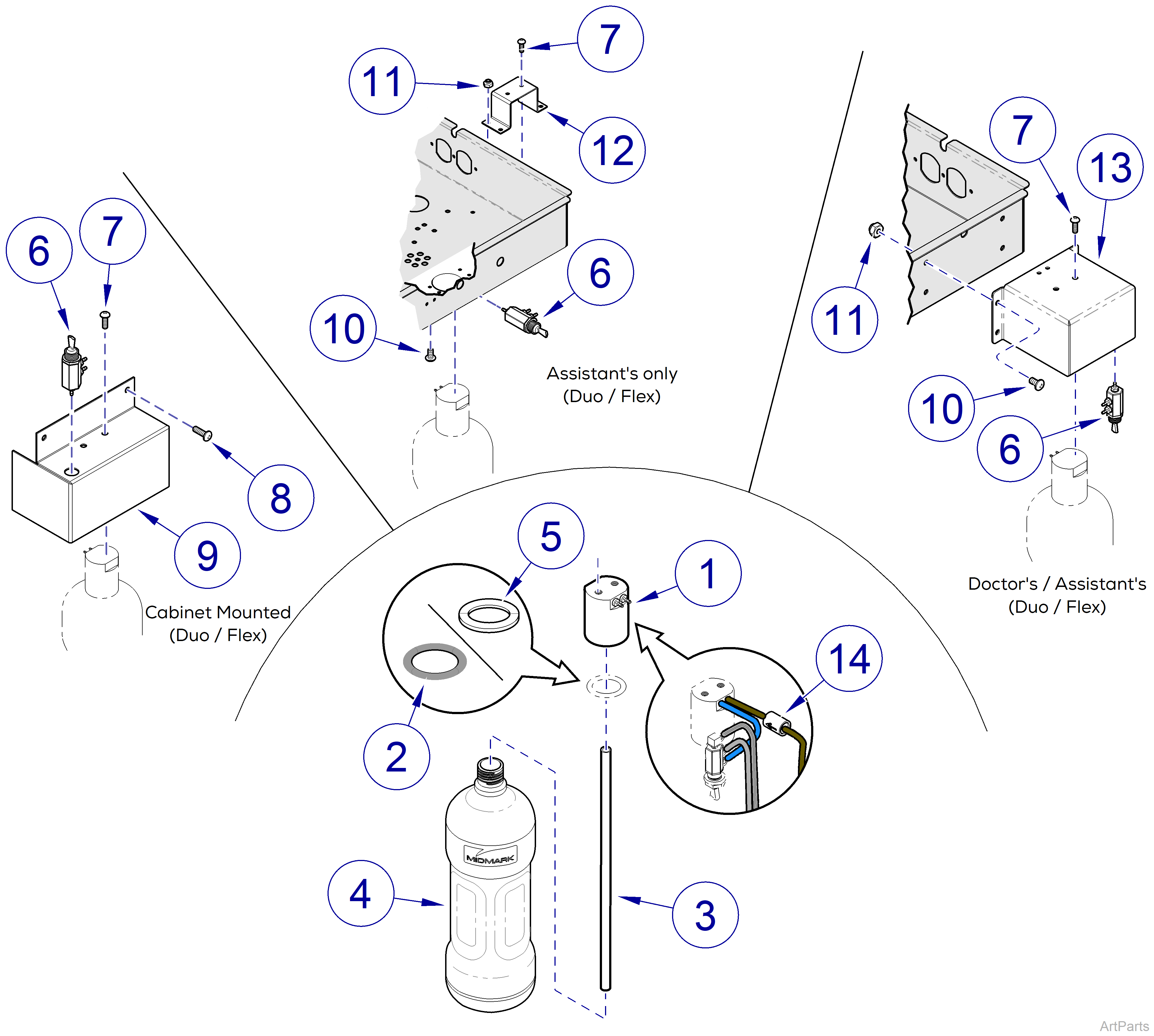 Procenter Water Bottle Components