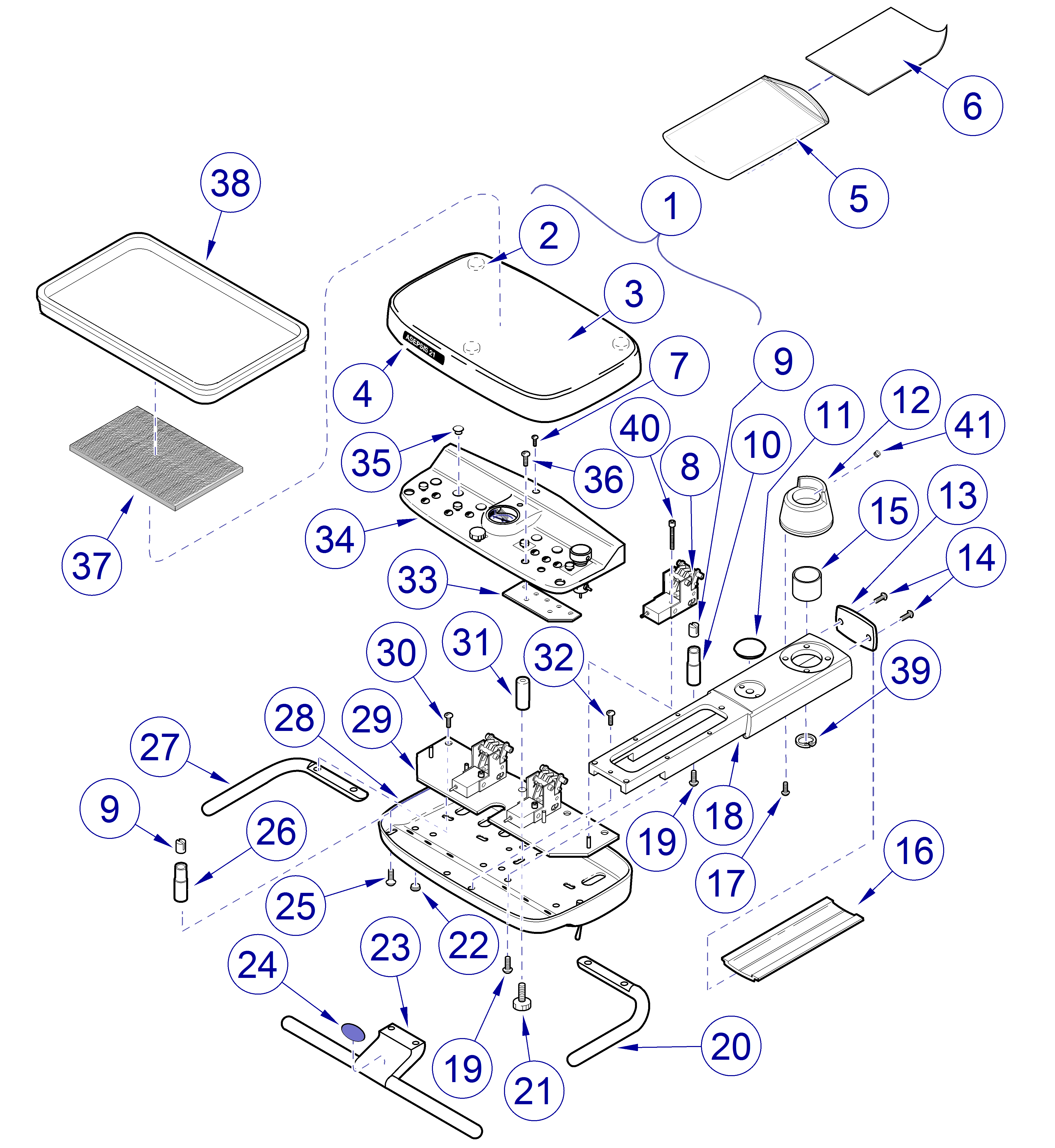 Asepsis 21 Delivery\ Unit Cover Components