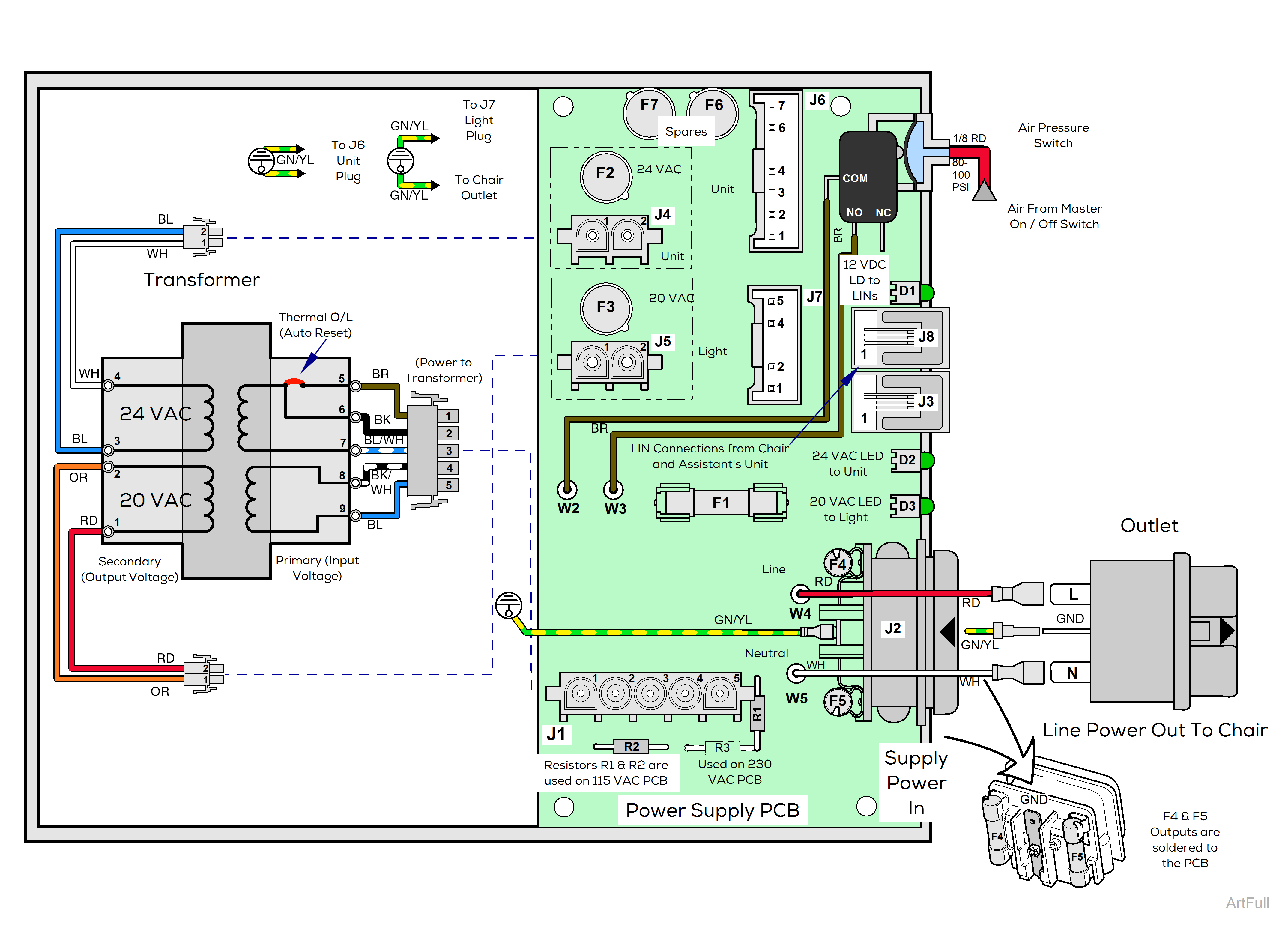 Power Supply153808 Wiring Diagram