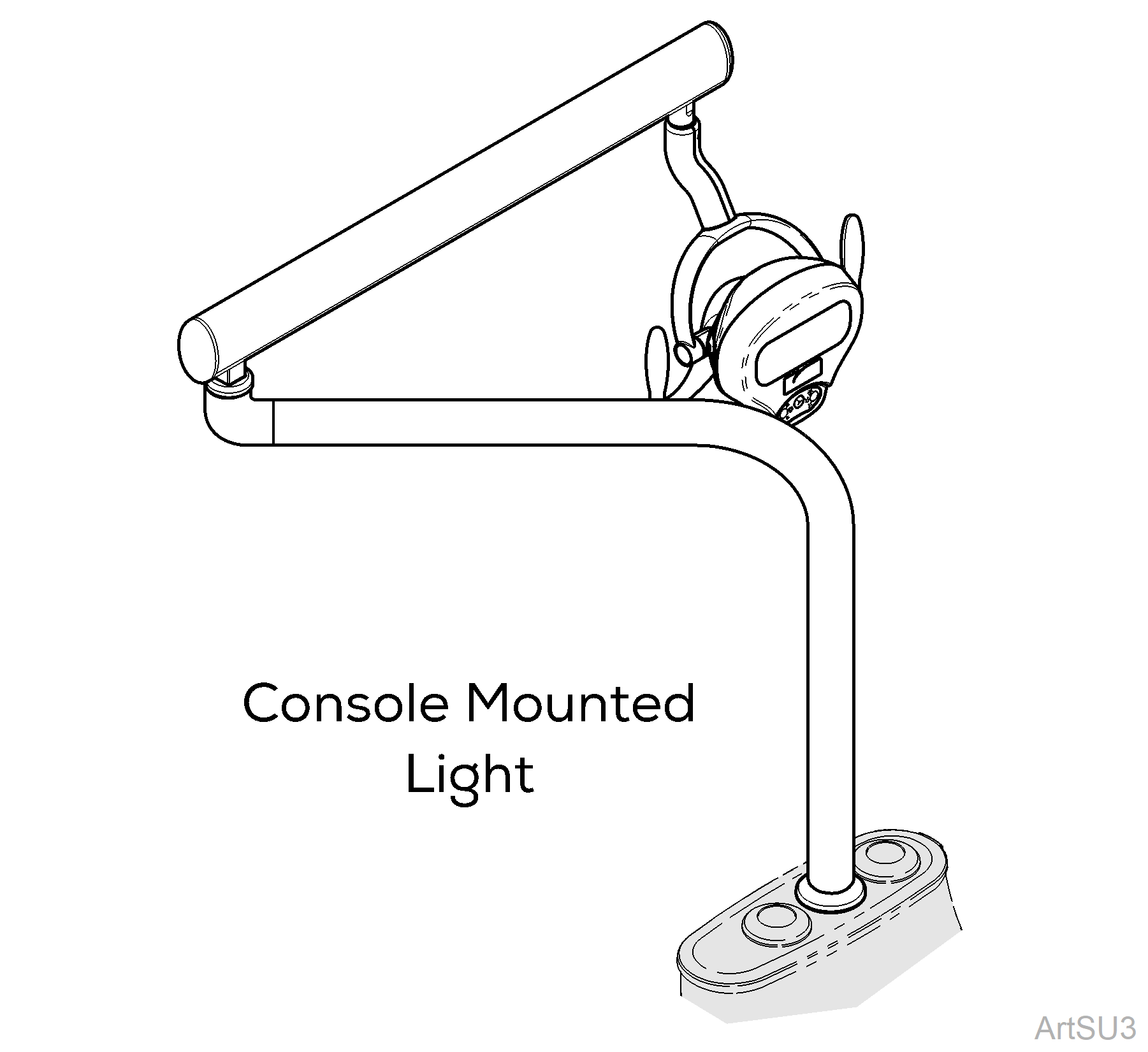 Console Mounted LED Light