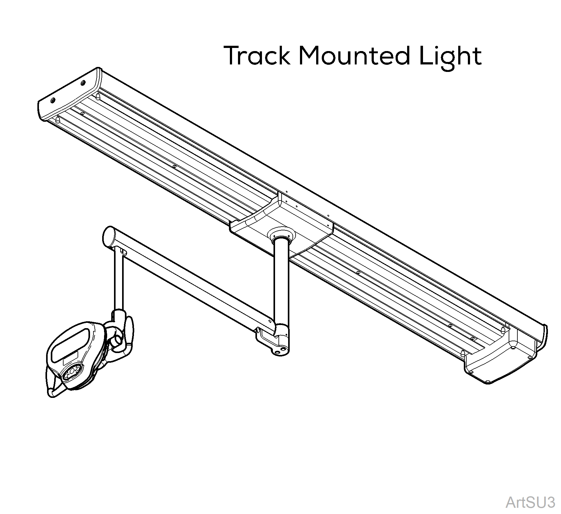 Track Mounted LED Light