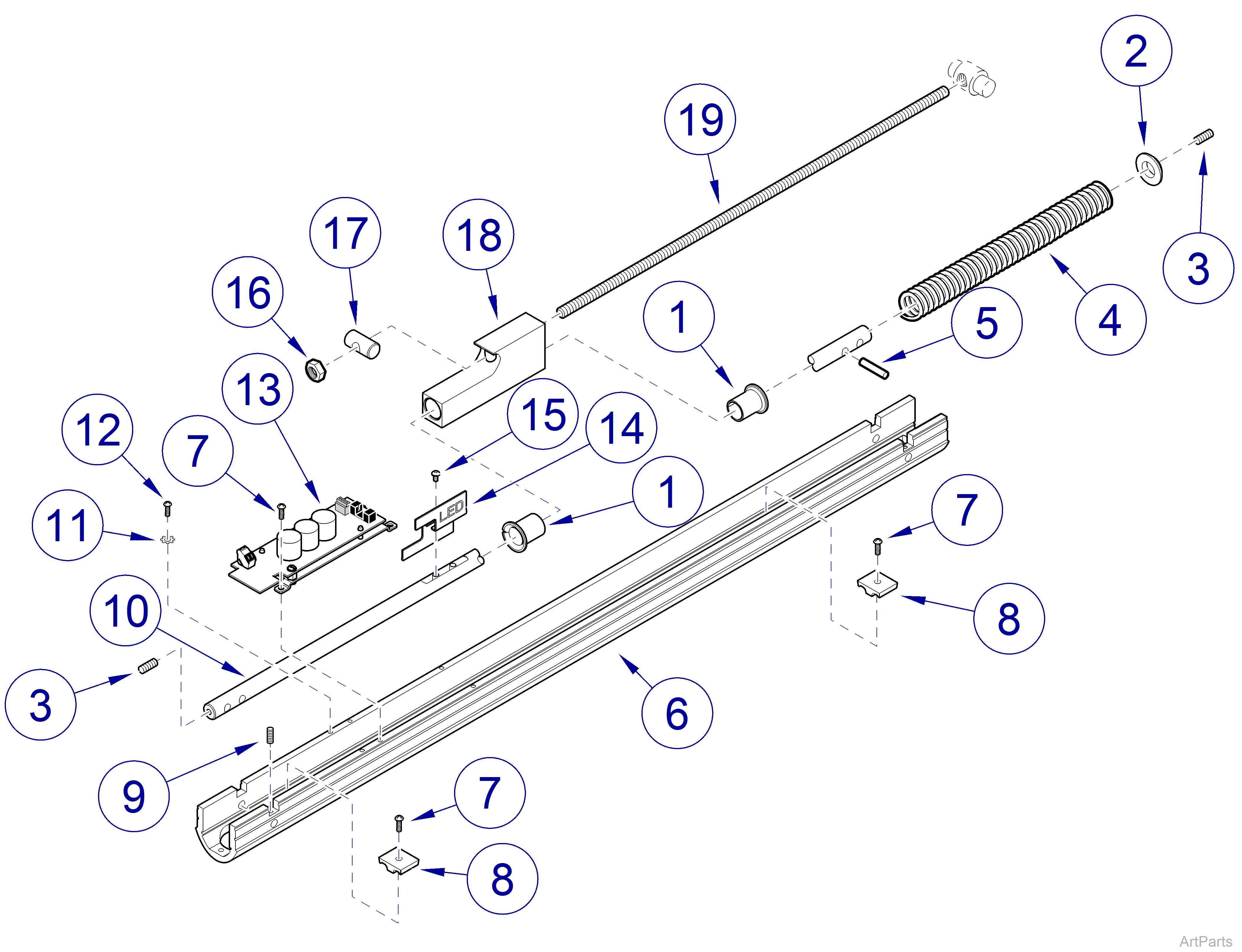 Flex Arm Assembly (029-5465-00) -Flex Arm