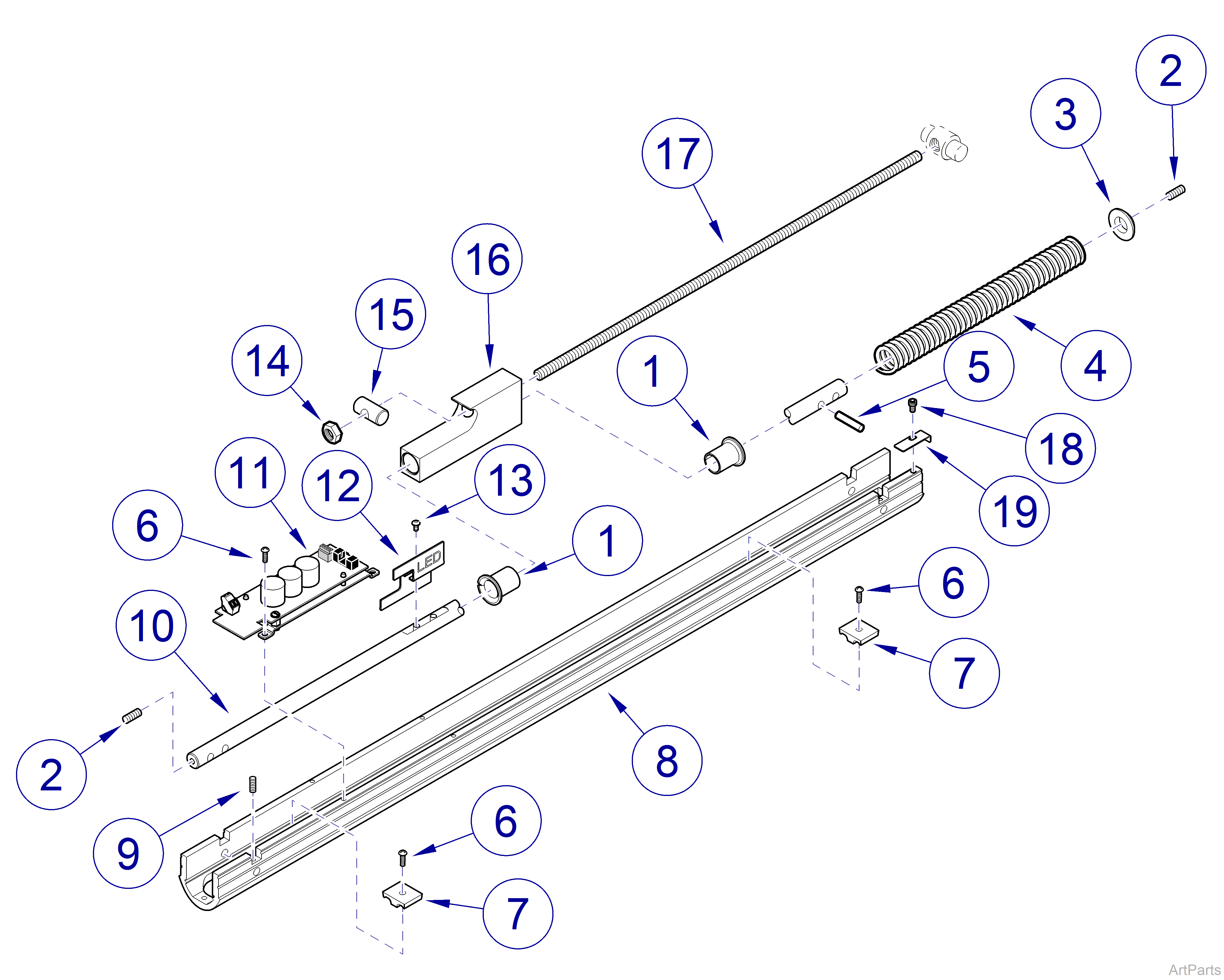 Flex Arm Assembly (029-5508-00) Flex Arm