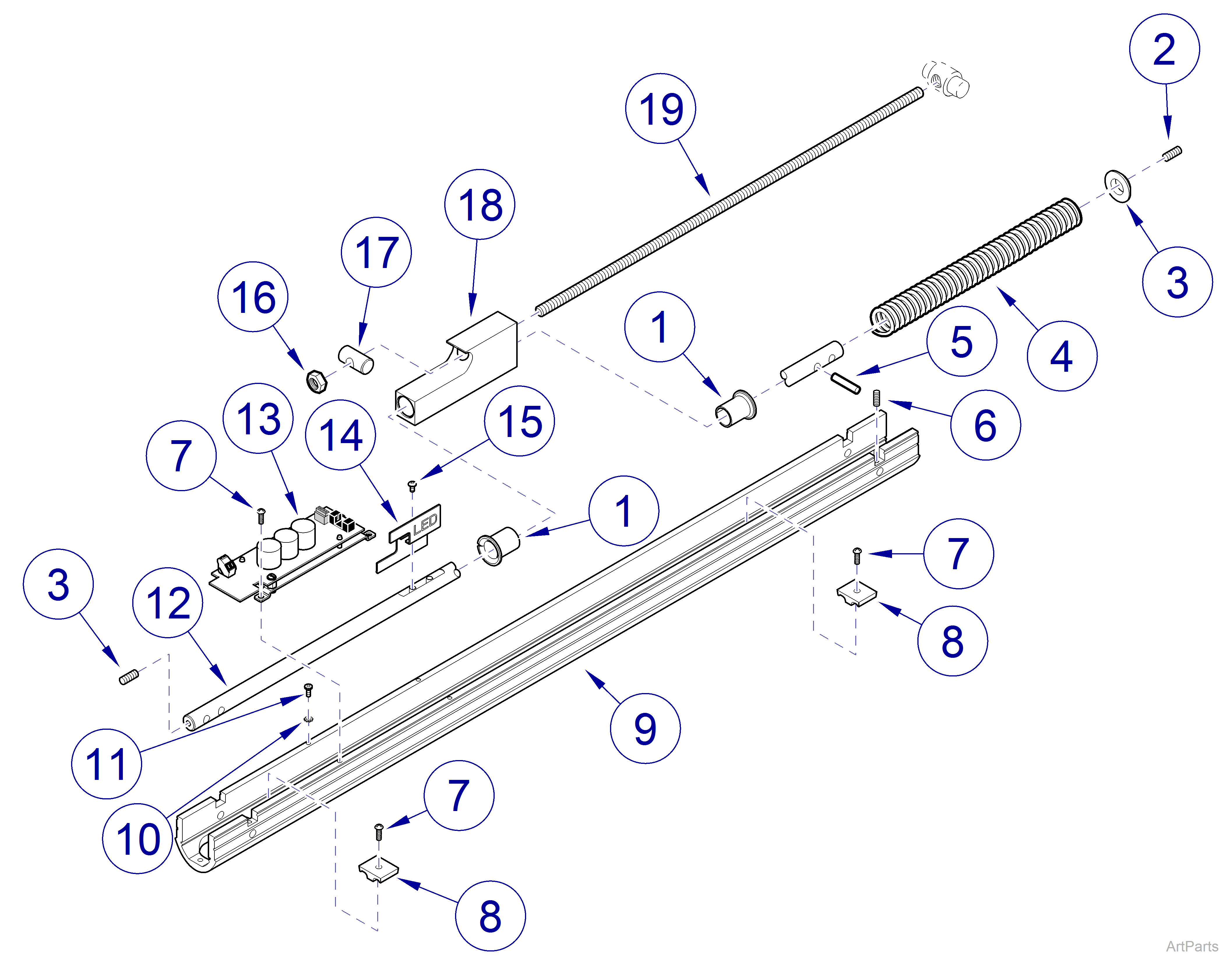 Flex Arm Assembly (029-5512-00) Flex Arm