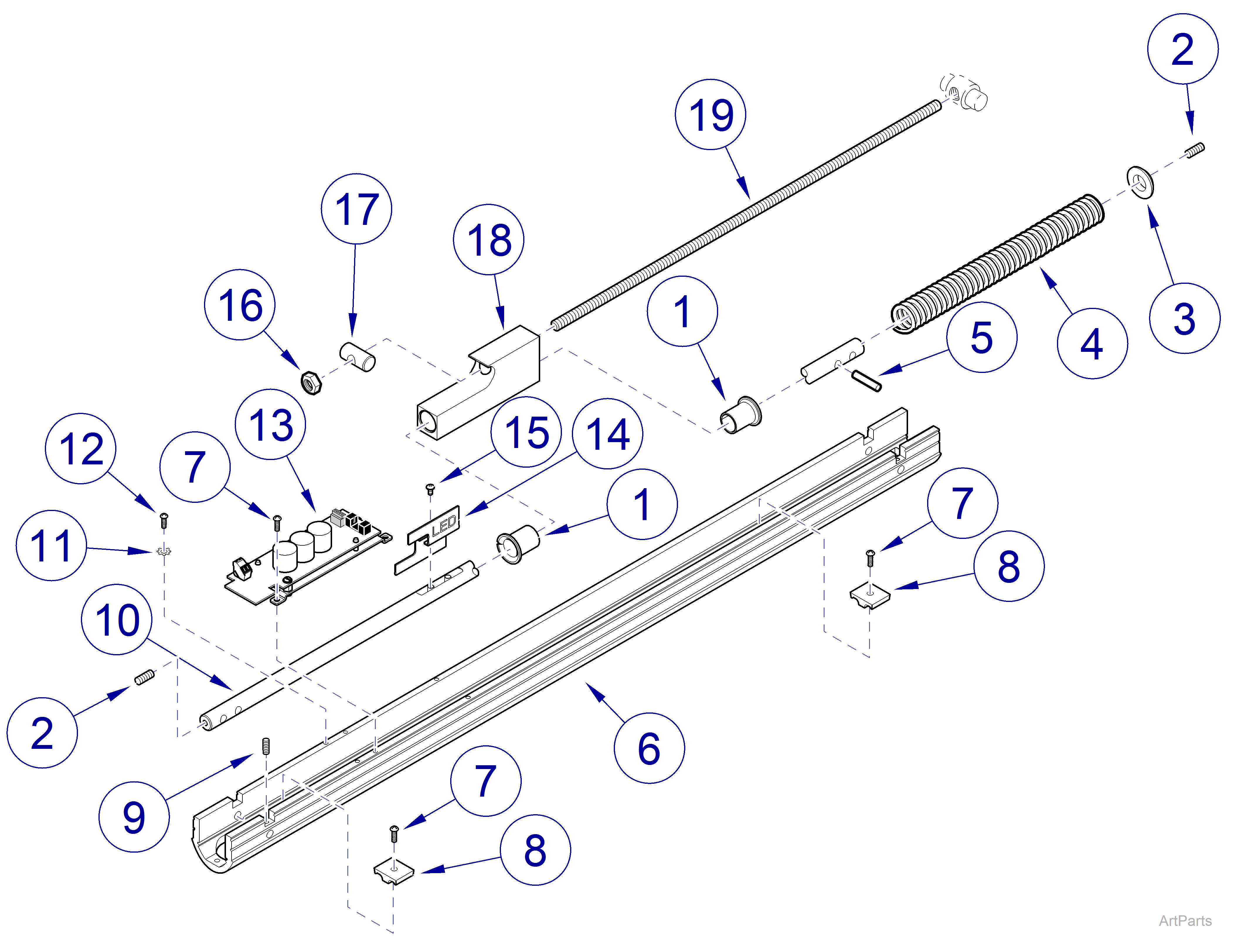 Flex Arm Assembly (029-5573-00) Flex Arm