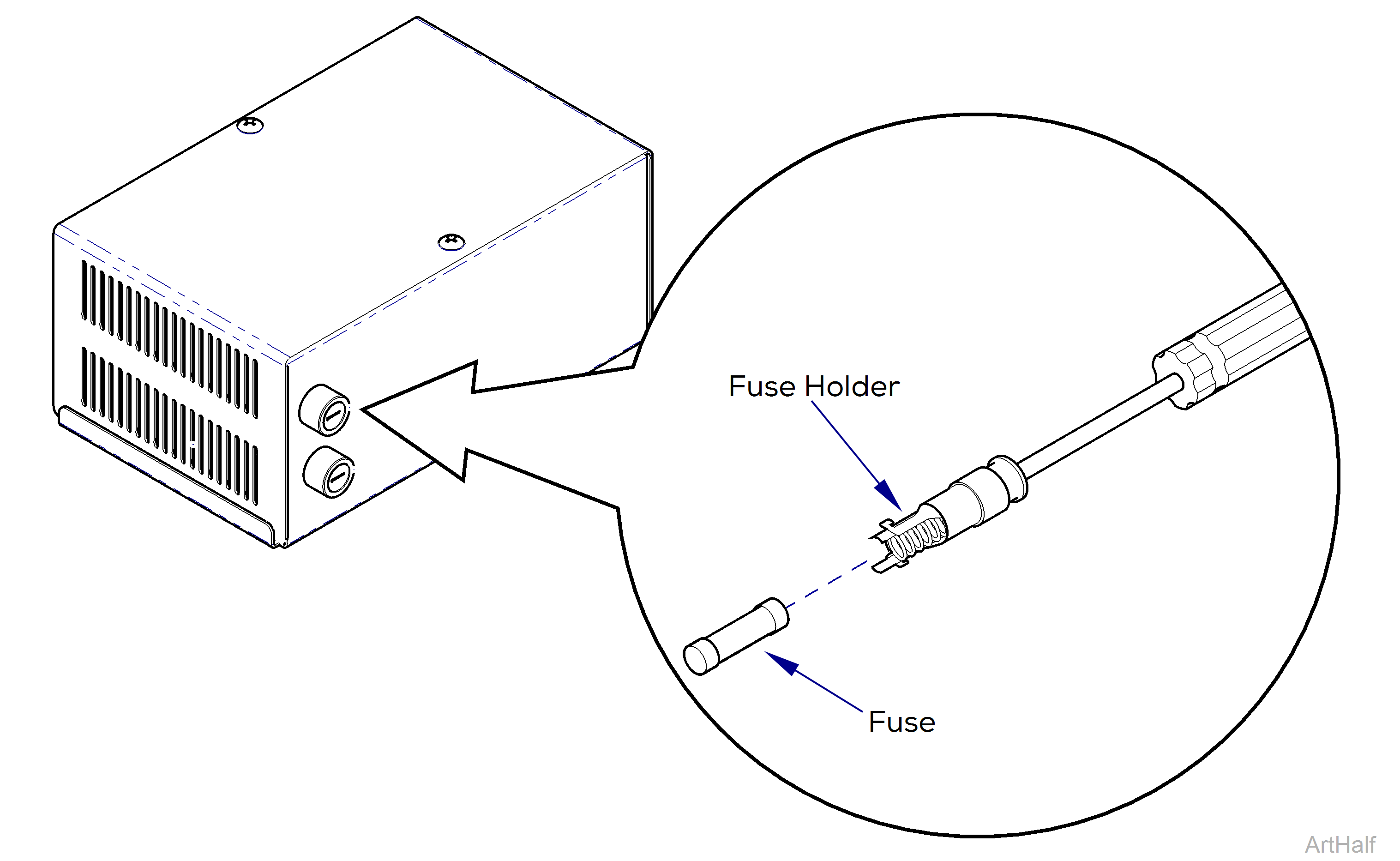 153606 and 153642 Power Supply Replacing Fuses