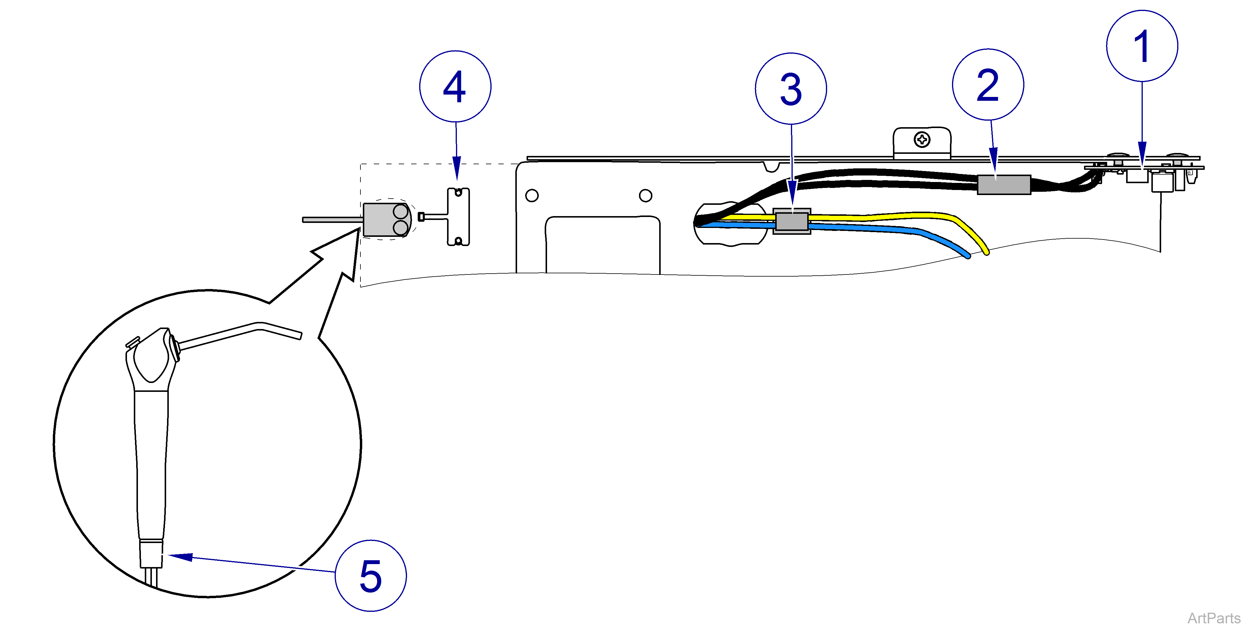 Integrated Handpieces (Elevance® Delivery Systems) Syringe 153779-002 (Heated) (Includes Items 1 - 5; also includes syringe, module, tubing, fittings, clamps, tees, etc.)