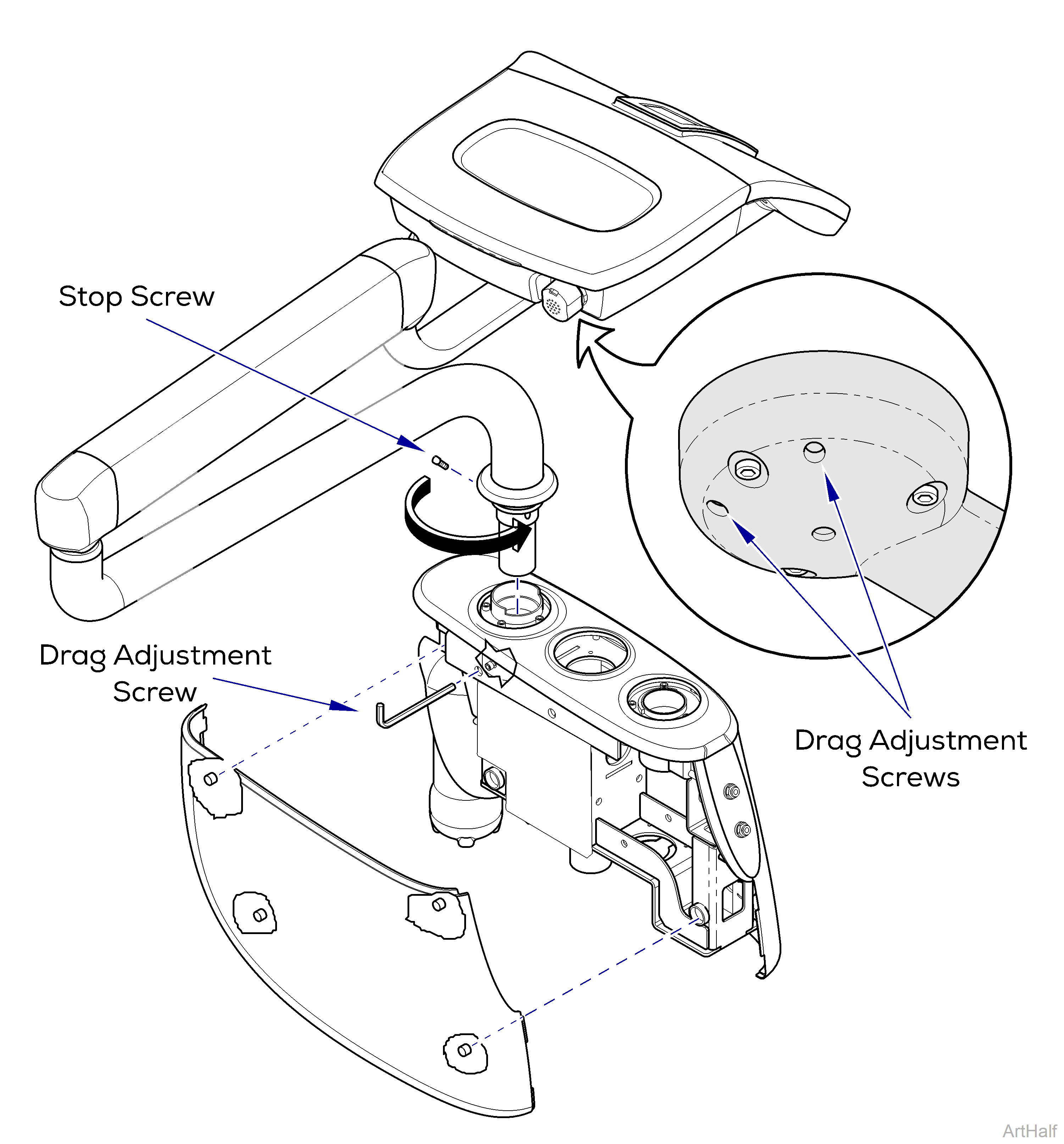 Console Mount Adjustment