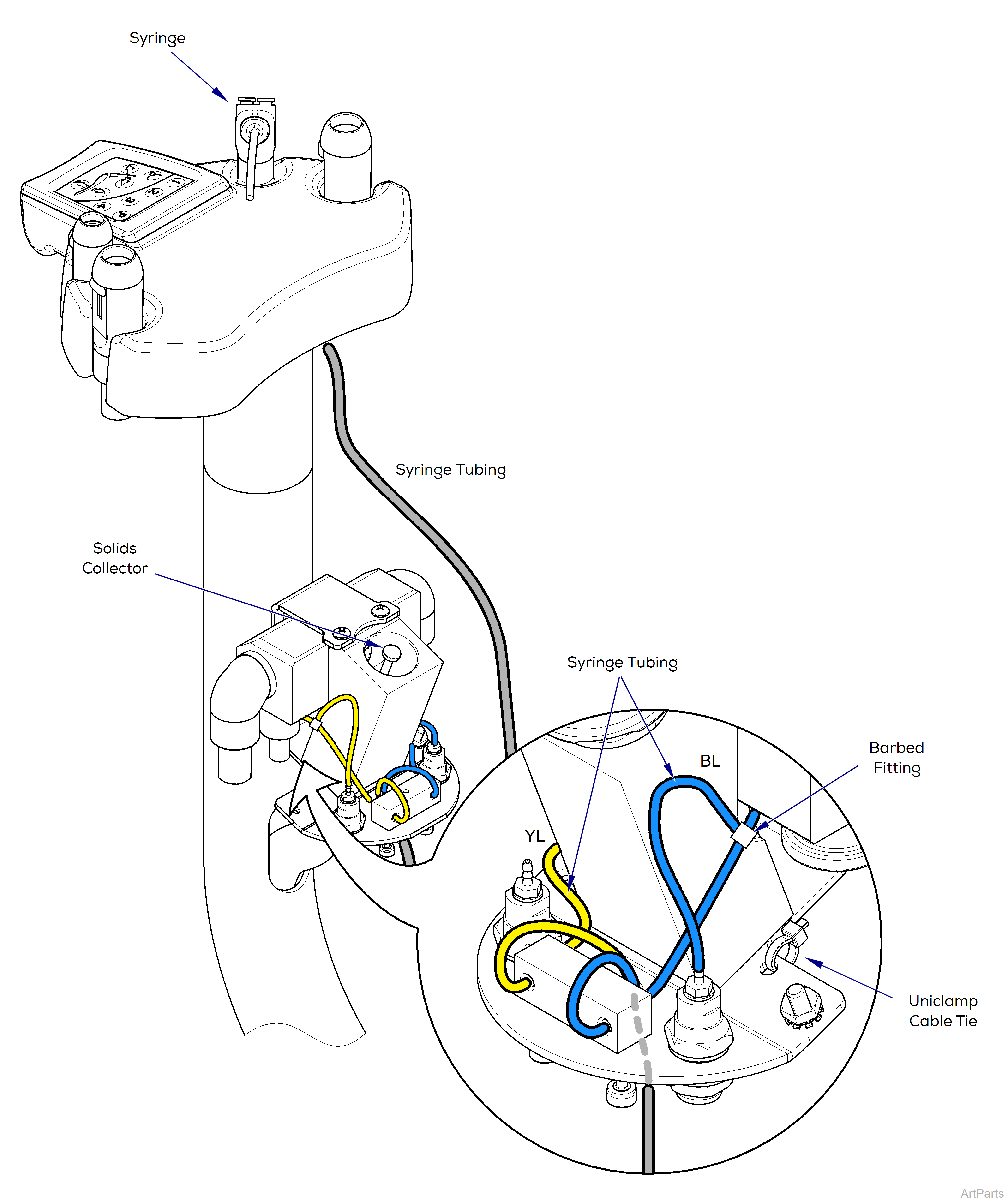 European Assistant's Unit Instrument Connection Wiring / Tubing Diagrams