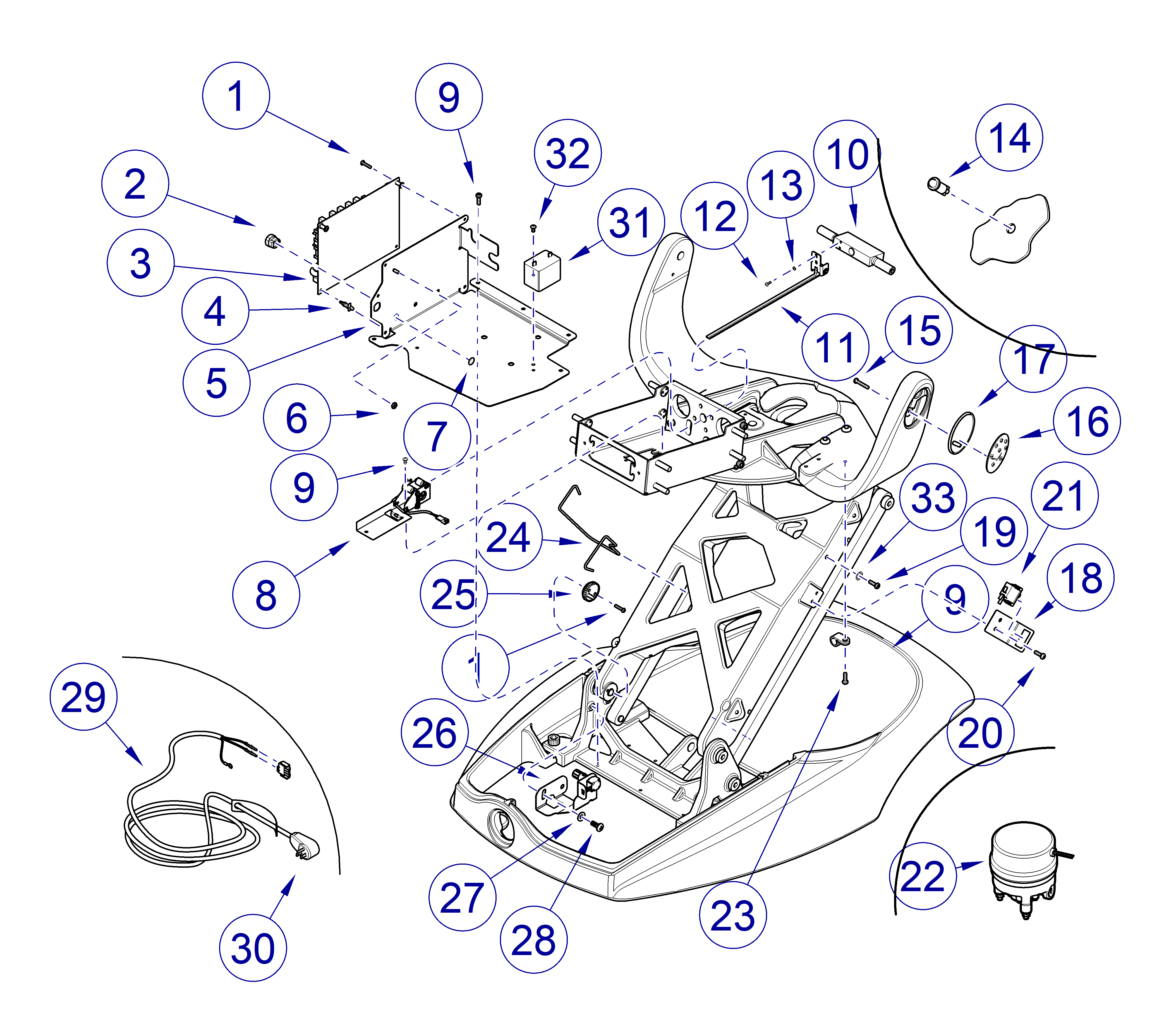 Midmark® Ultra-Series Dental Chair Electrical Connections