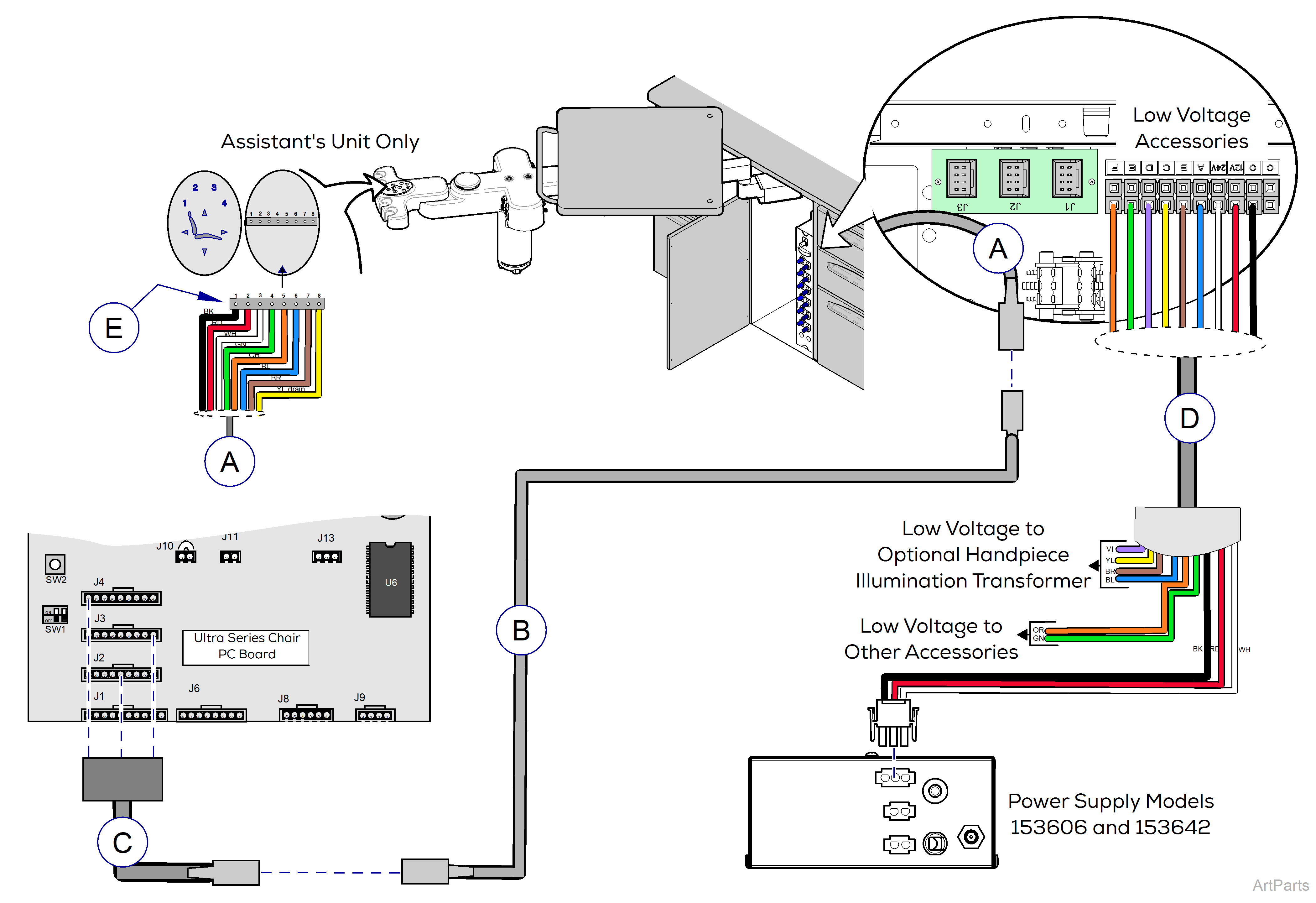 Procenter, 12:00/FTC Mounted Wiring Diagram