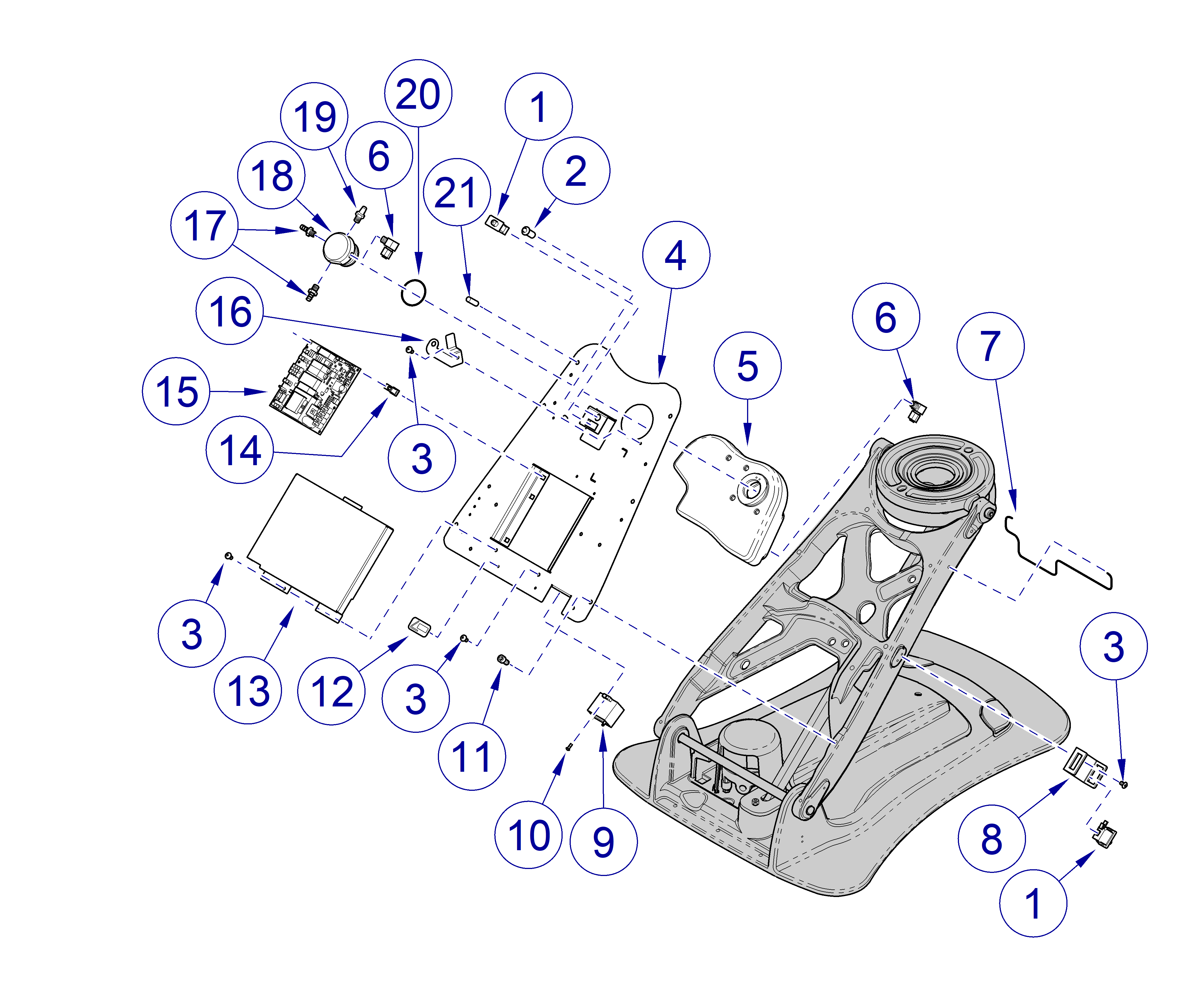 Elevance Dental Chair Lift Mounted Components