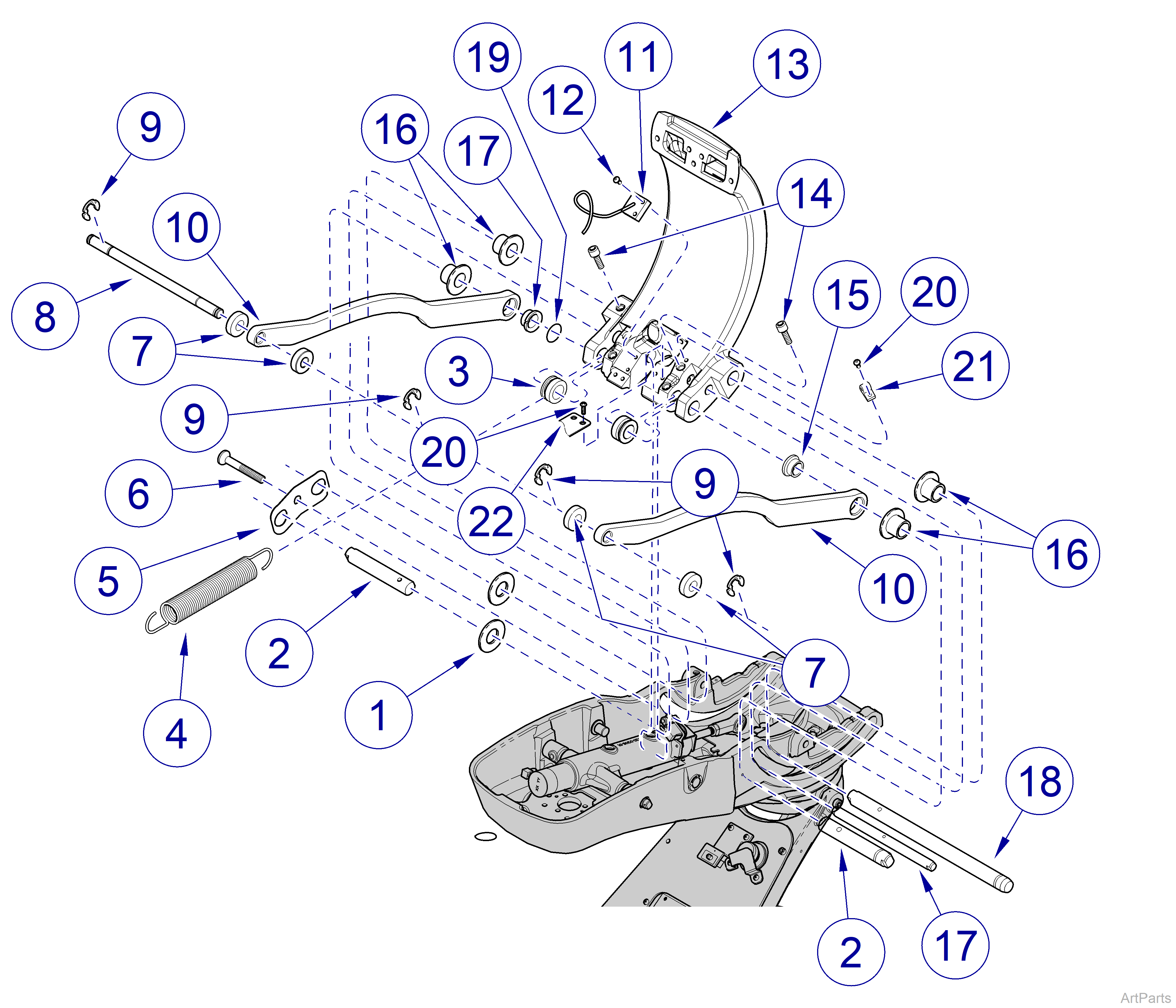 Elevance® Dental Chair Back Linkage