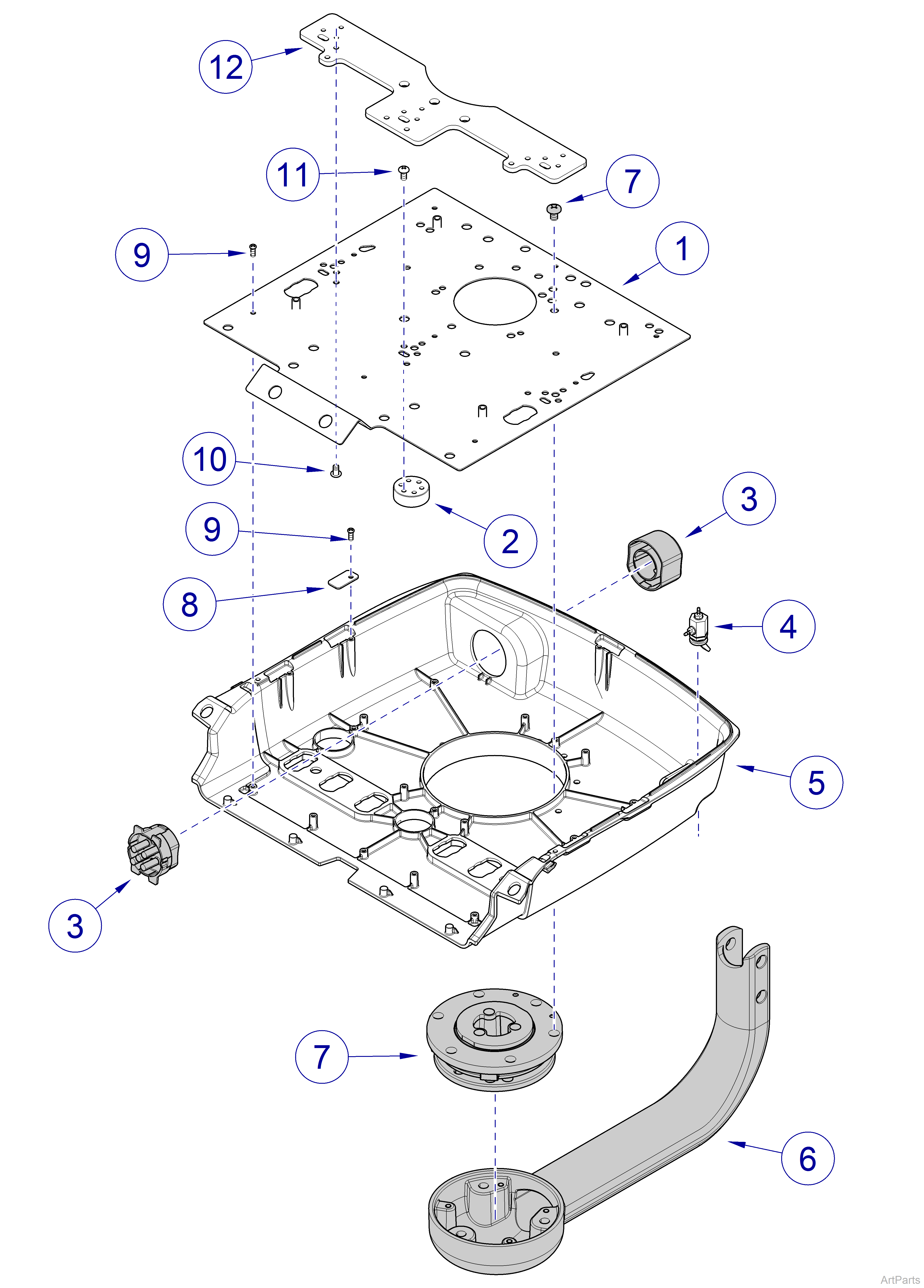 Elevance® Continental-Style Delivery Base Sub-Assembly