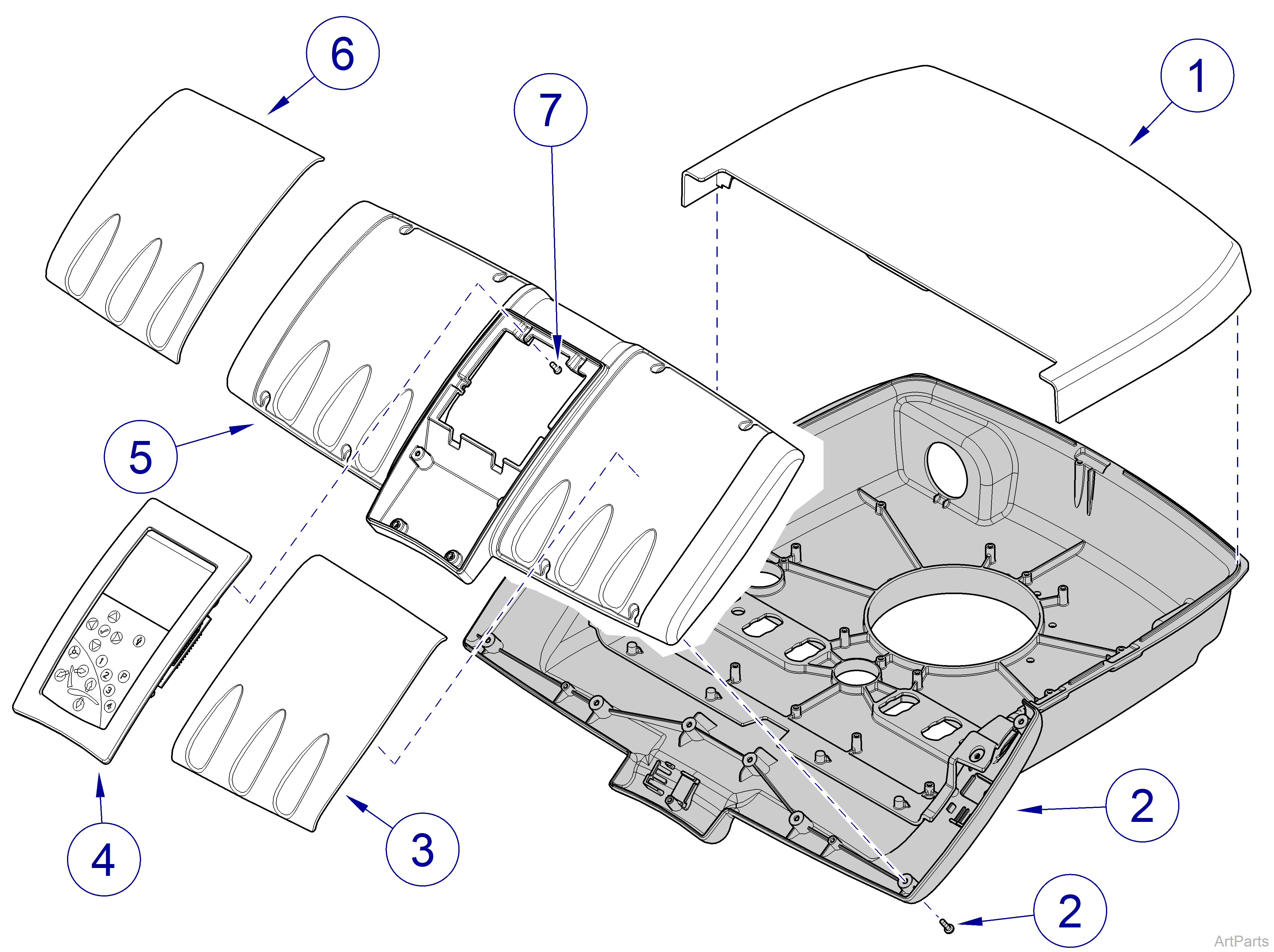 Elevance® Continental-Style Delivery Top sub-Assembly and Lid