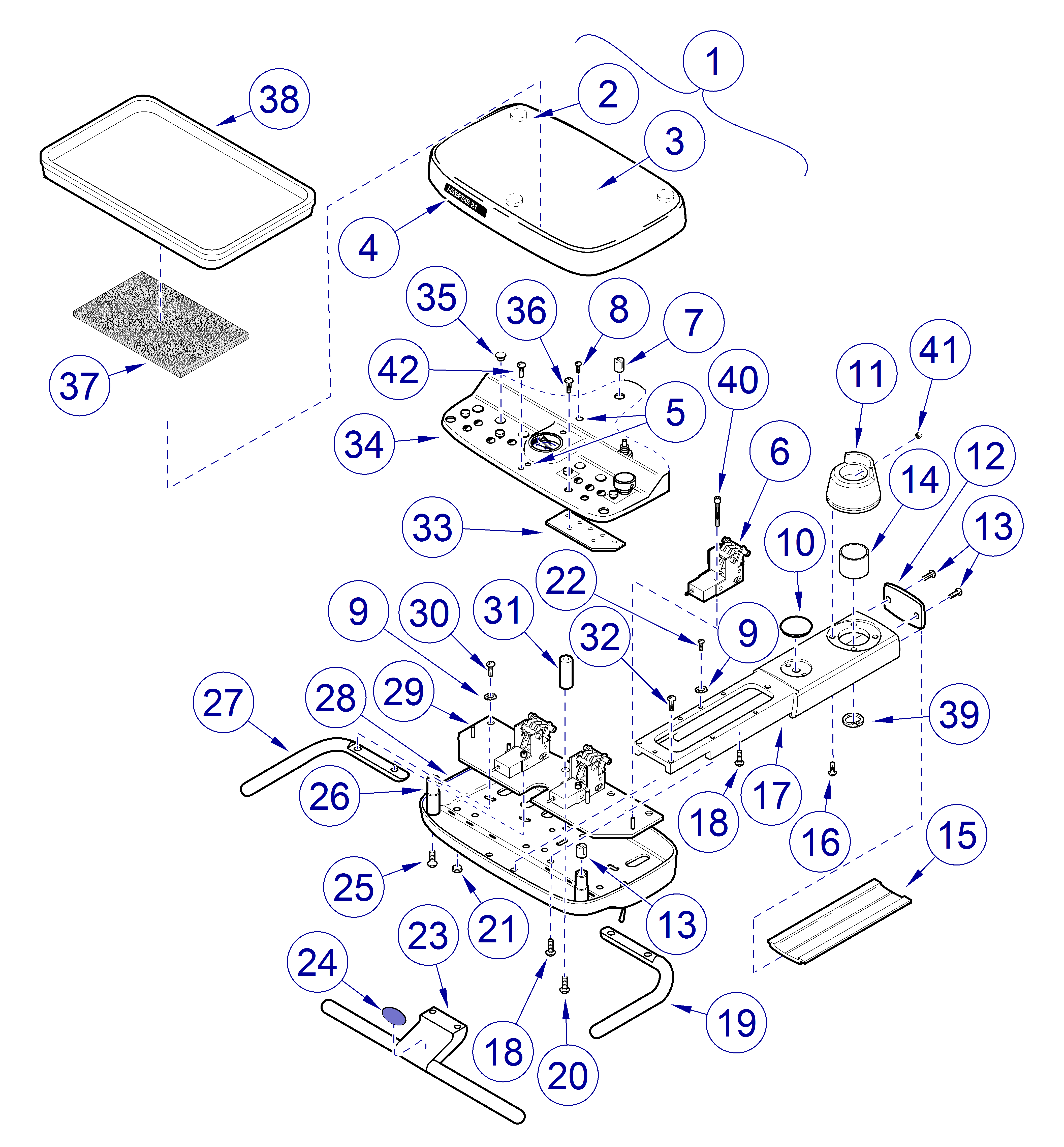 Asepsis 21® Delivery Unit Cover Components