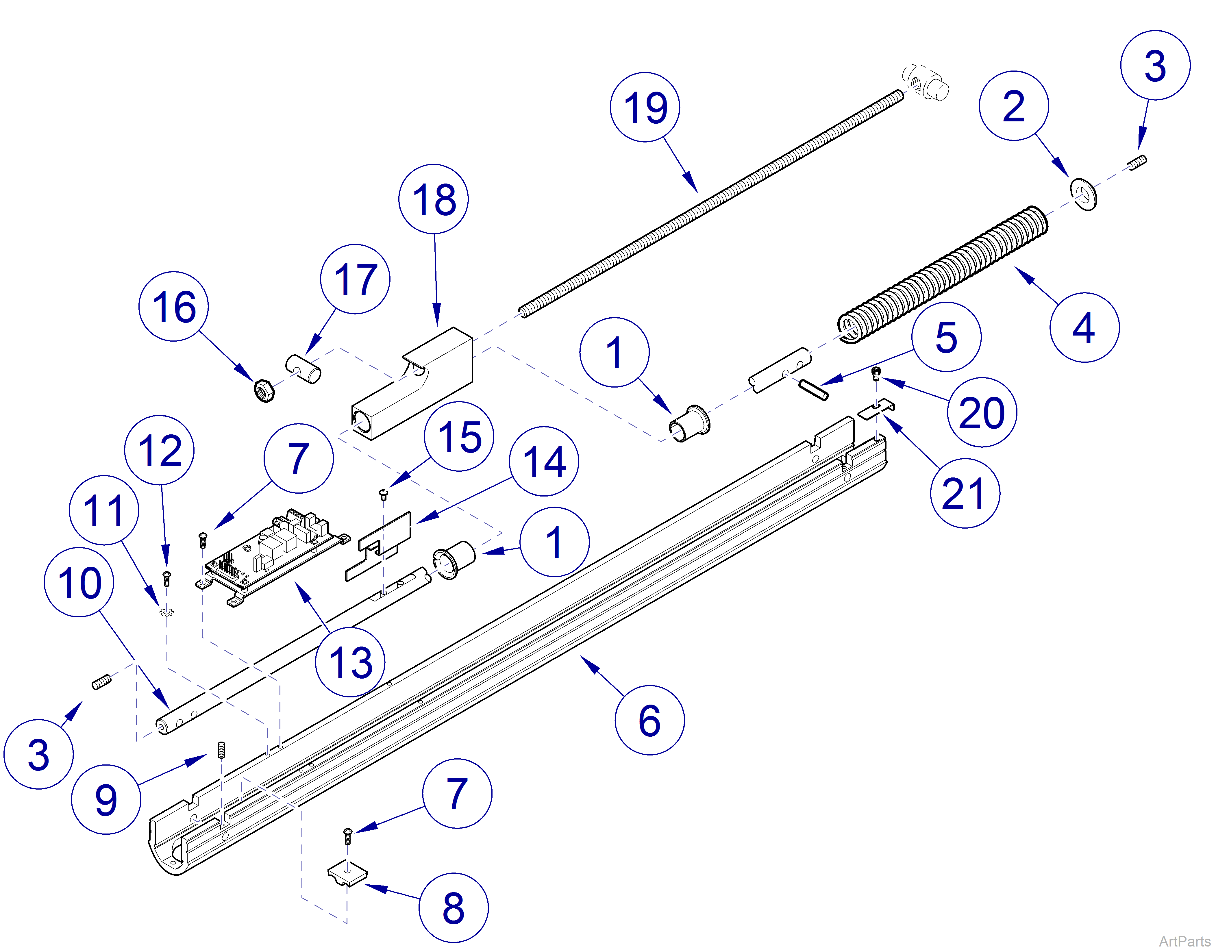 Track, Wall, and Cabinet Mounted Lights, Flex Arm  029-2719-0x, 029-5899-0x